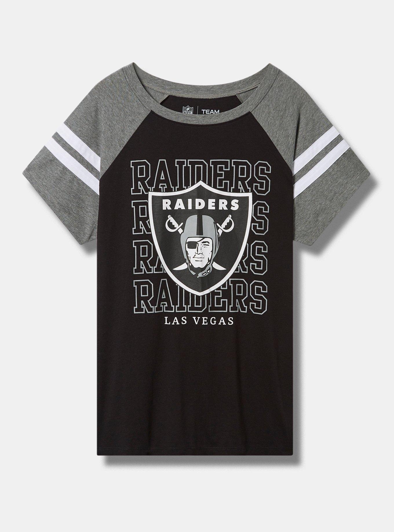 Las Vegas Raiders Women's NFL Team Apparel Plus Size Shirt 1X,2X or 4X