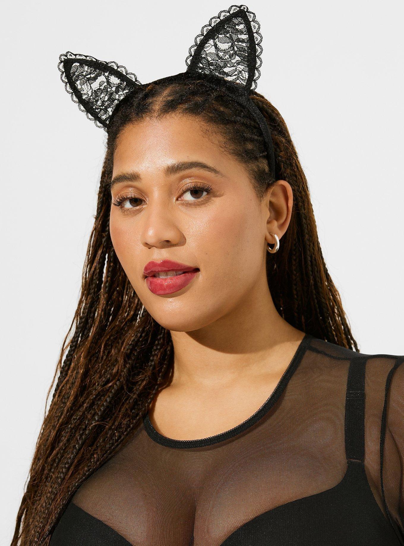 Halloween Lace Cat Ear Headband