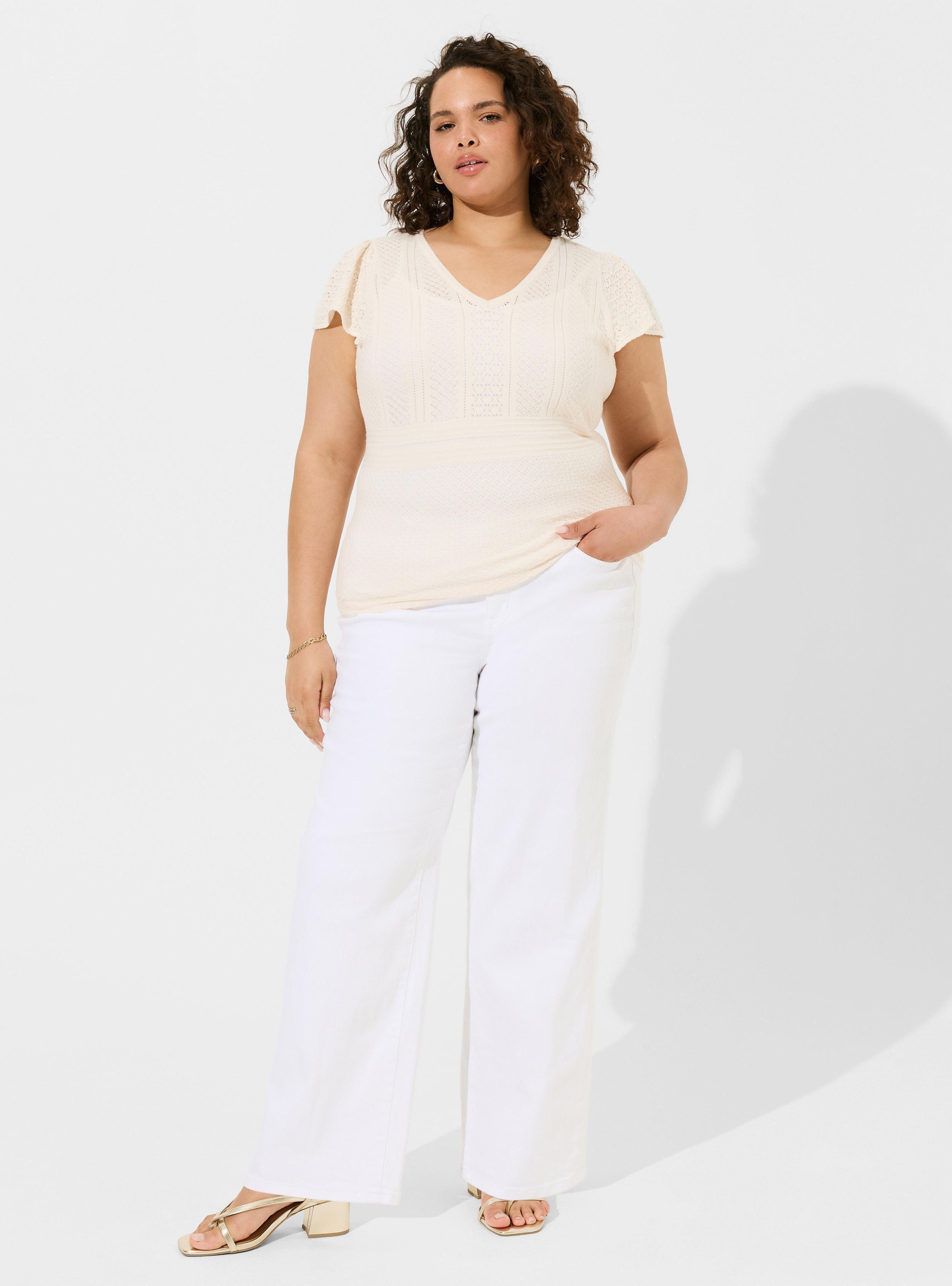Everyday Soft Pullover Pointelle Sweater