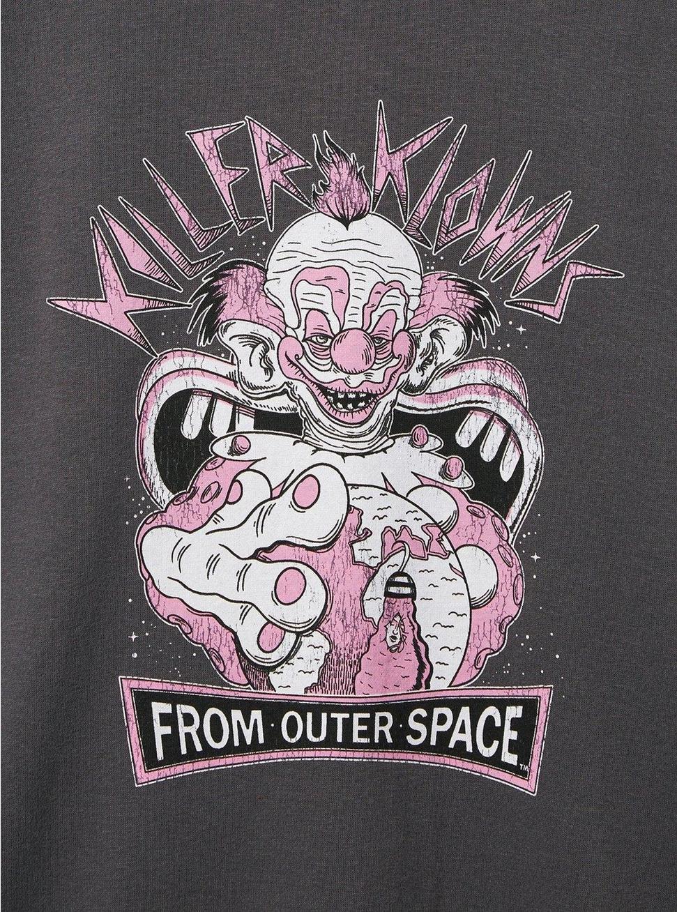 Plus Size Killer Klowns Cozy Fleece Sweatshirt, NINE IRON, alternate