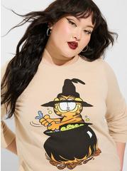 Plus Size Garfield Cozy Fleece Sweatshirt, IVORY, hi-res