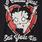 Plus Size Betty Boop Classic Fit Cotton Ringer Tee, DEEP BLACK, swatch