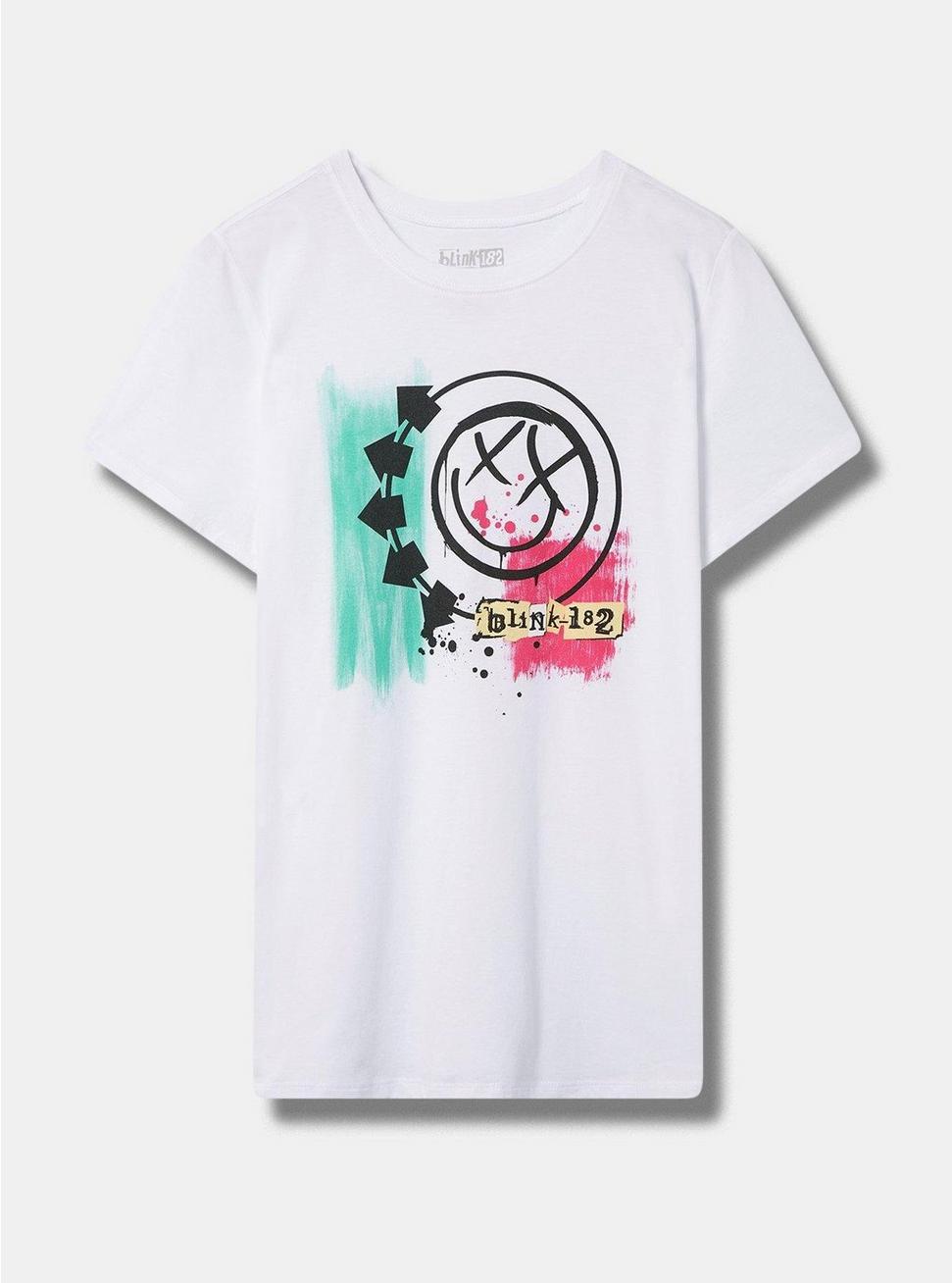 Blink-182 Classic Fit Cotton Crew Tee, BRIGHT WHITE, hi-res