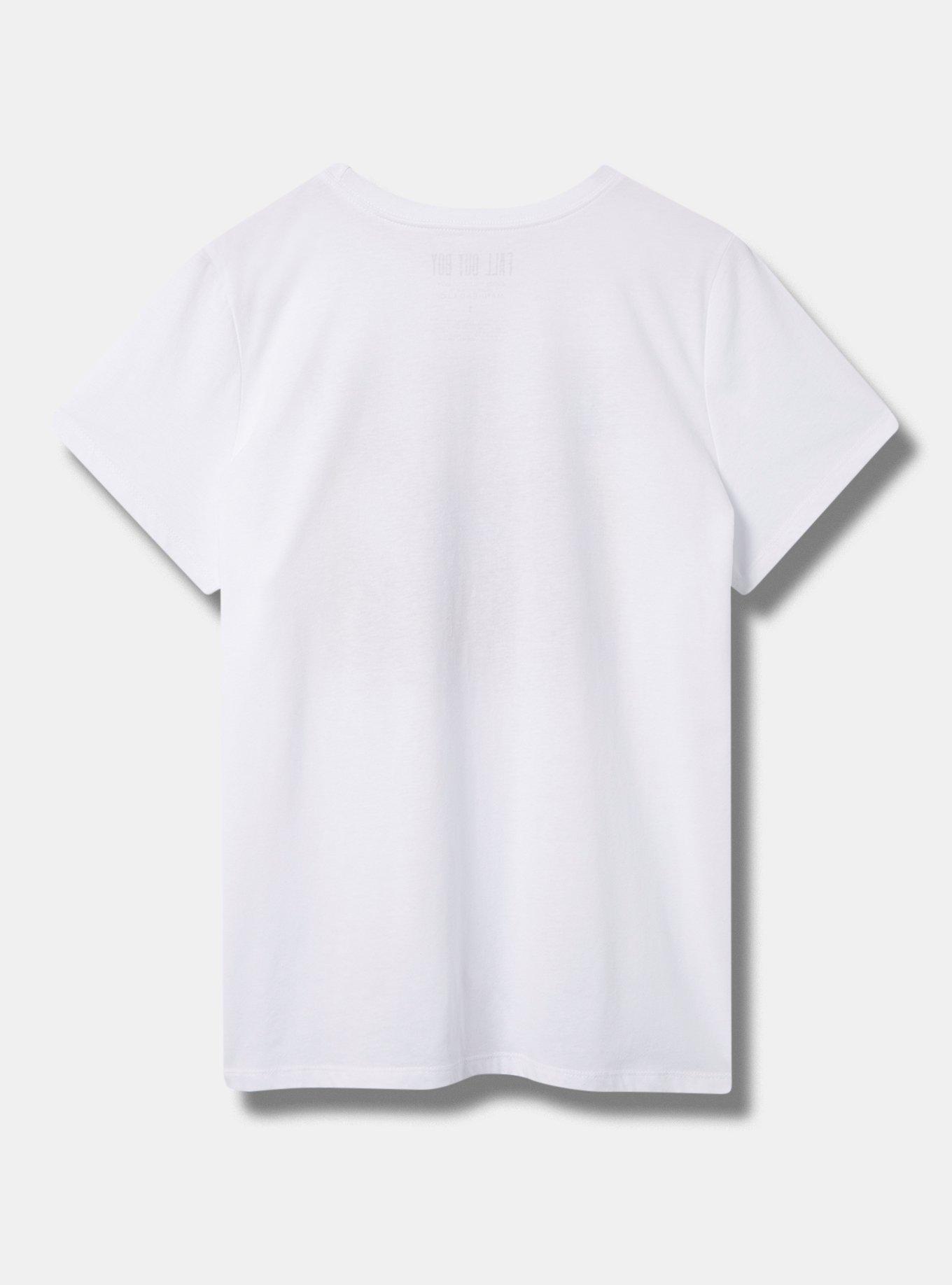 Plus Size Fall Out Boy Classic Fit Cotton Crew Tee, BRIGHT WHITE, alternate