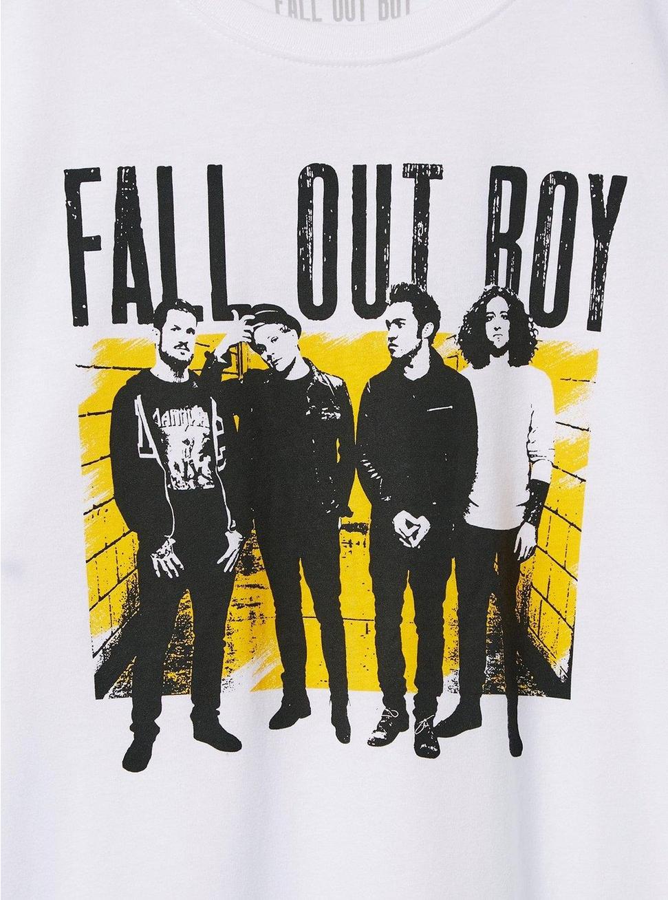 Plus Size Fall Out Boy Classic Fit Cotton Crew Tee, BRIGHT WHITE, alternate