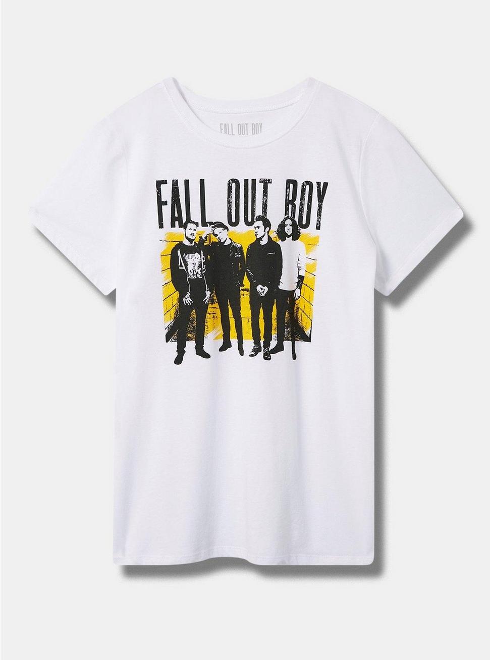 Plus Size Fall Out Boy Classic Fit Cotton Crew Tee, BRIGHT WHITE, hi-res