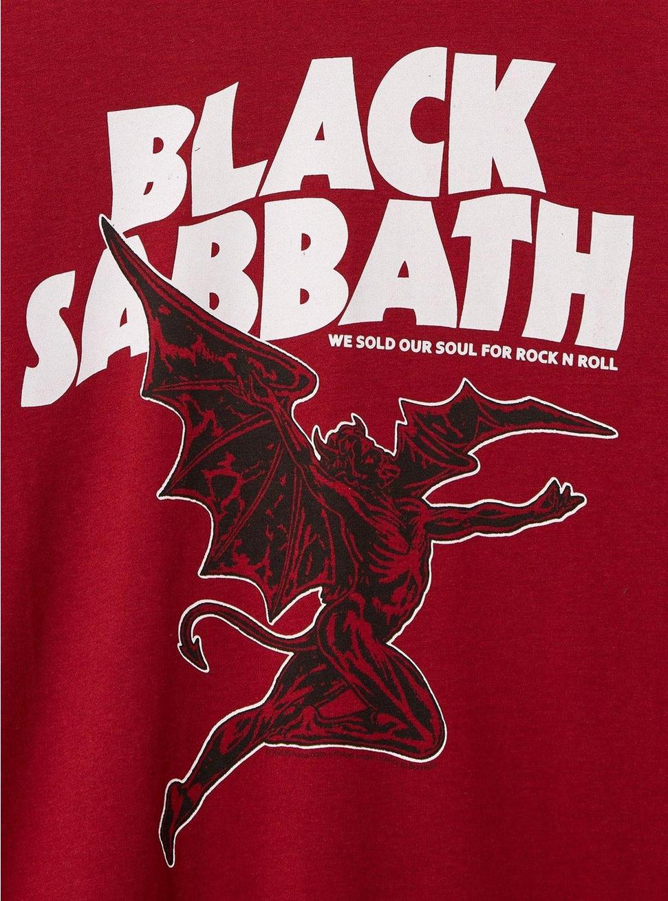 Black Sabbath Classic Fit Cotton Long Sleeve Raglan, RHUBARB, alternate