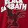 Black Sabbath Classic Fit Cotton Long Sleeve Raglan, RHUBARB, swatch