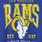 NFL Los Angeles Rams Classic Fit Cotton Boatneck Varsity Tee, BLUE, swatch
