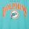 Plus Size NFL Miami Dolphins Classic Fit Cotton Boatneck Varsity Tee, TEAL, swatch