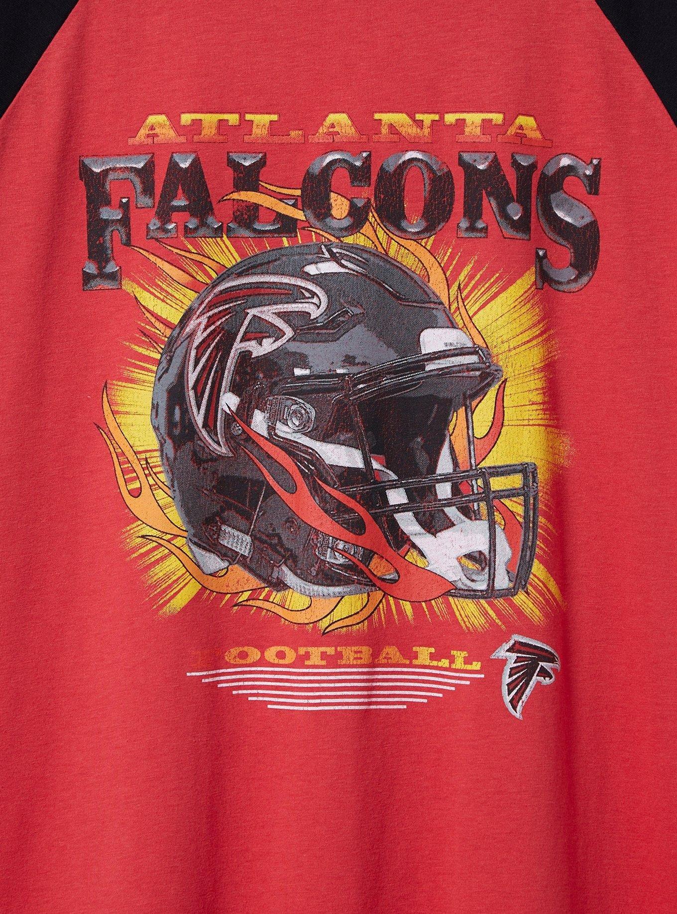 NFL Atlanta Falcons Classic Fit Cotton Boatneck Varsity Tee