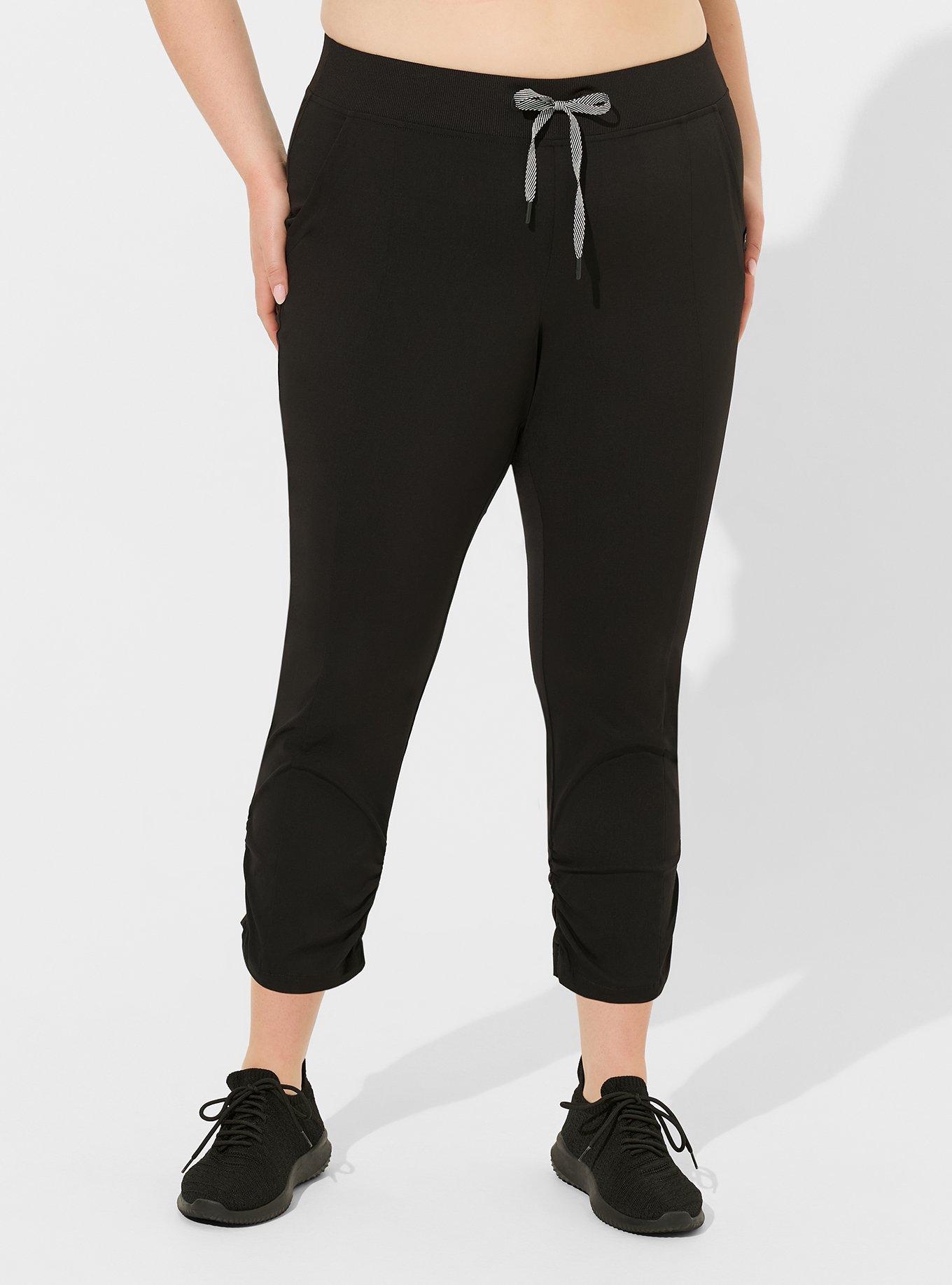 Buy Victoria's Secret PINK Pure Black Shine Cotton Foldover Flare Legging  from Next Luxembourg