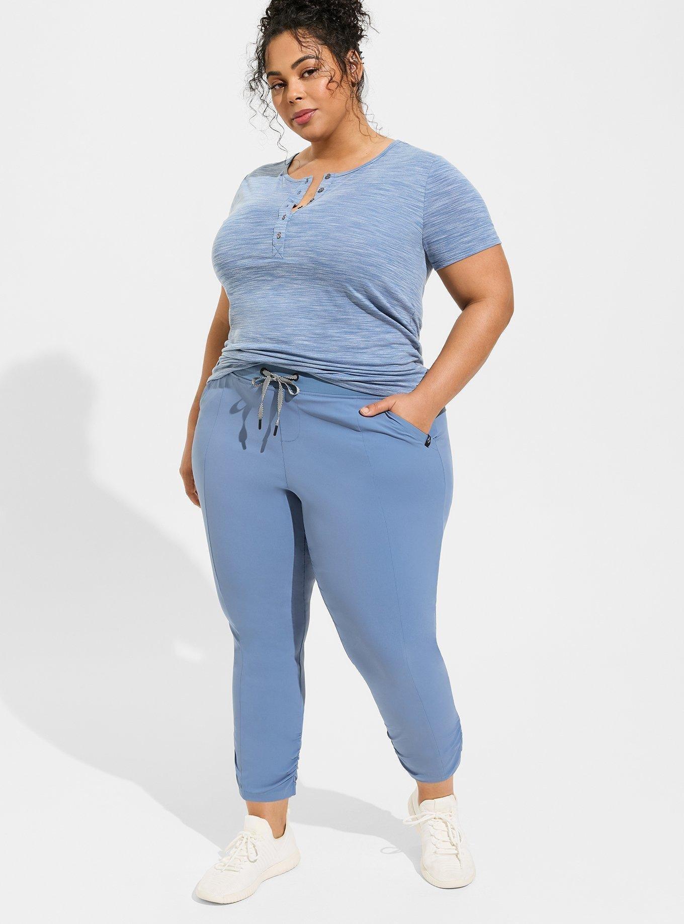 Plus Size - Happy Camper Ripstop Crop Active Walking Pant - Torrid