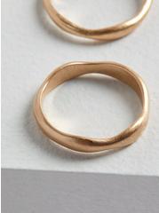 Hammered Ring Set, GOLD, alternate