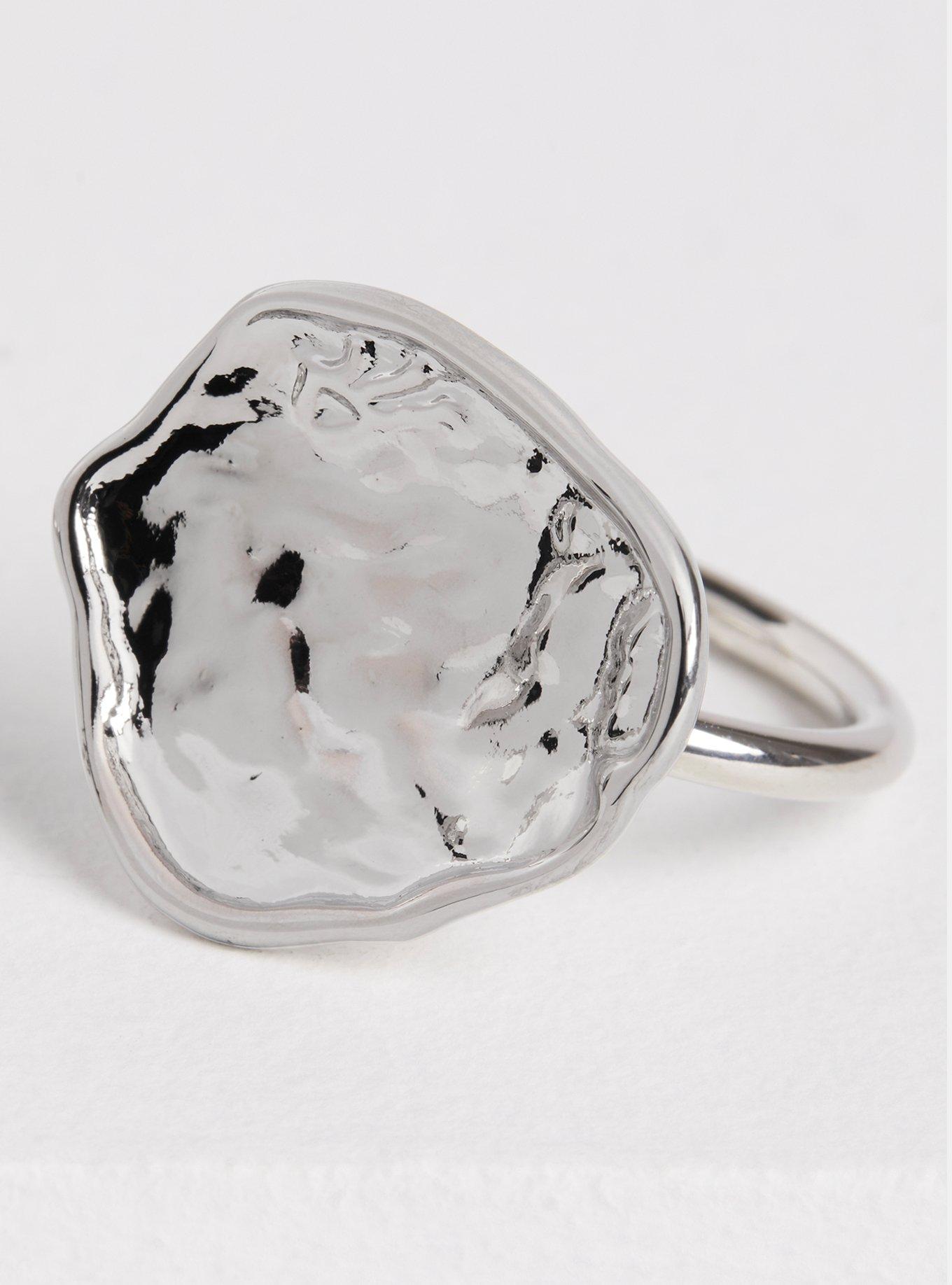 Plus Size Hammered Metal Statement Ring Set Torrid