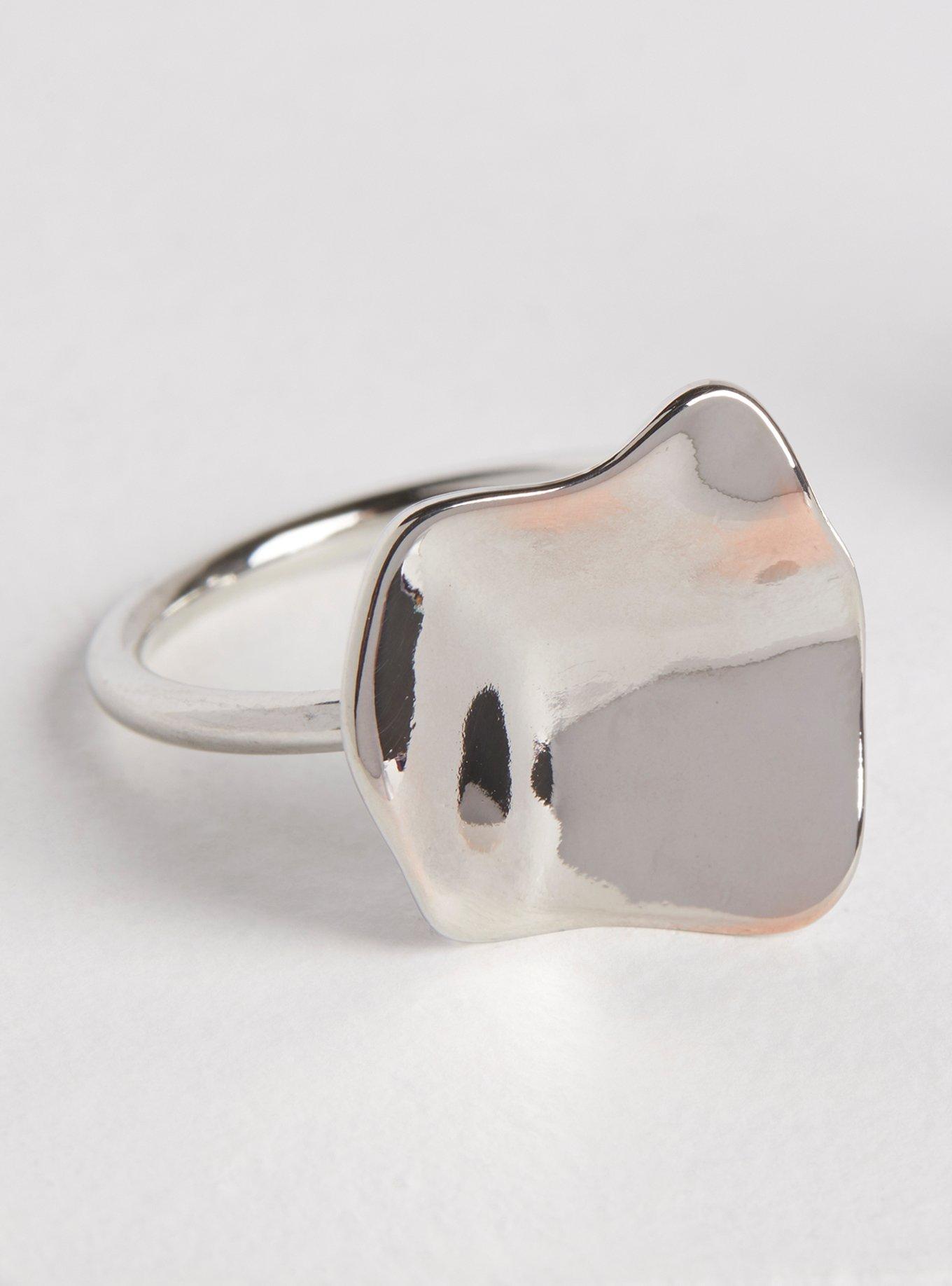 Plus Size Hammered Metal Statement Ring Set Torrid