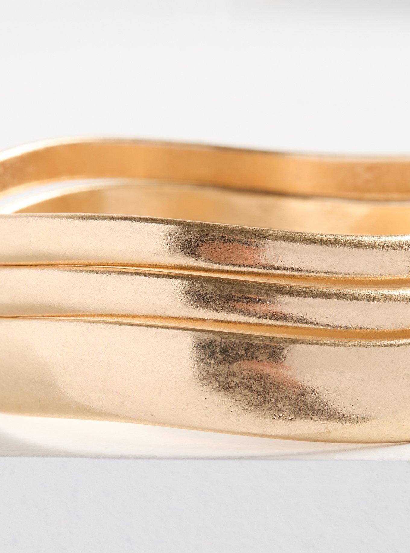Plus Size - Burnished Bangle Bracelet Set - Torrid