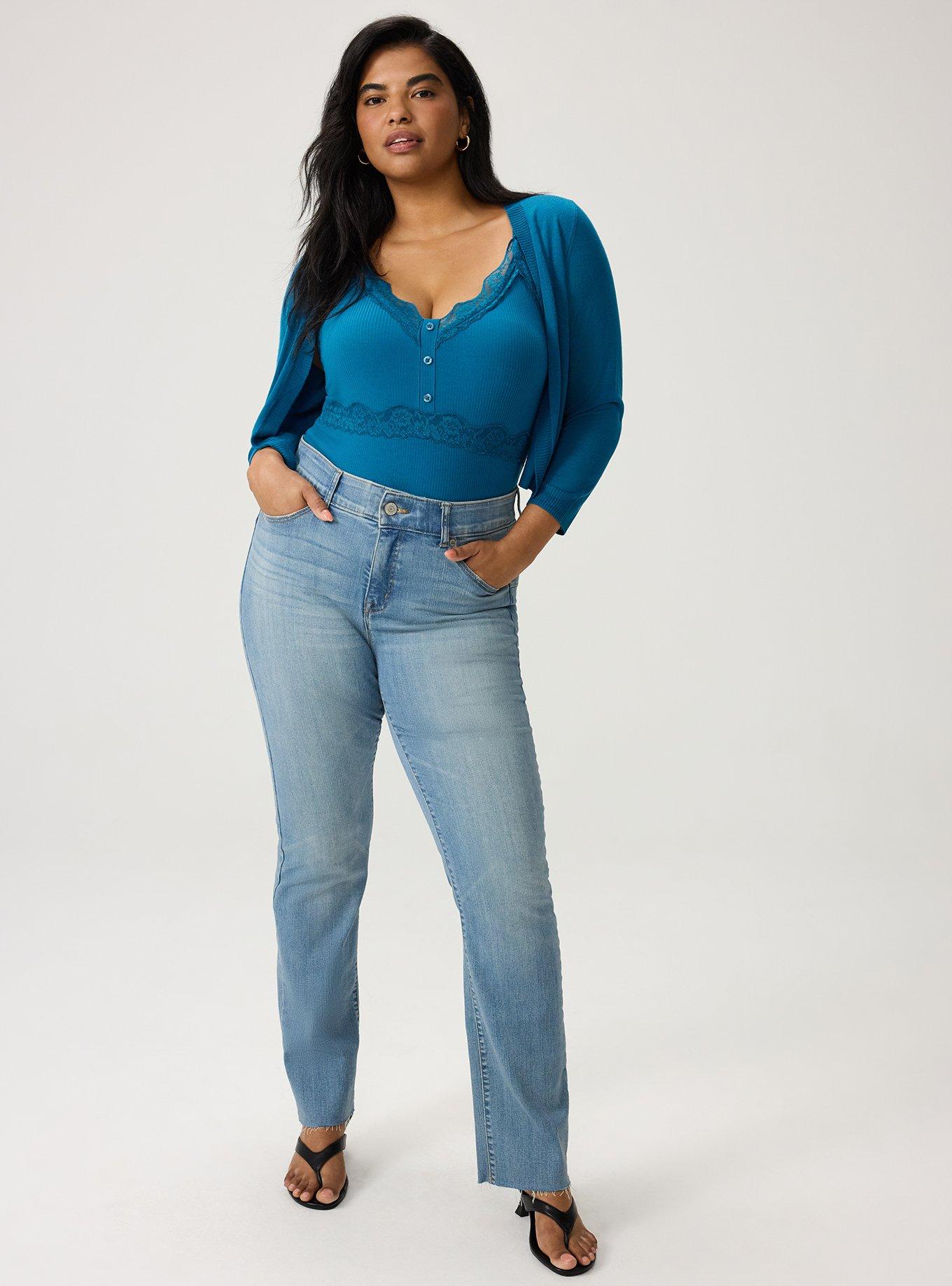 3/4 Sleeve Cropped Shrug, LYONS BLUE, alternate