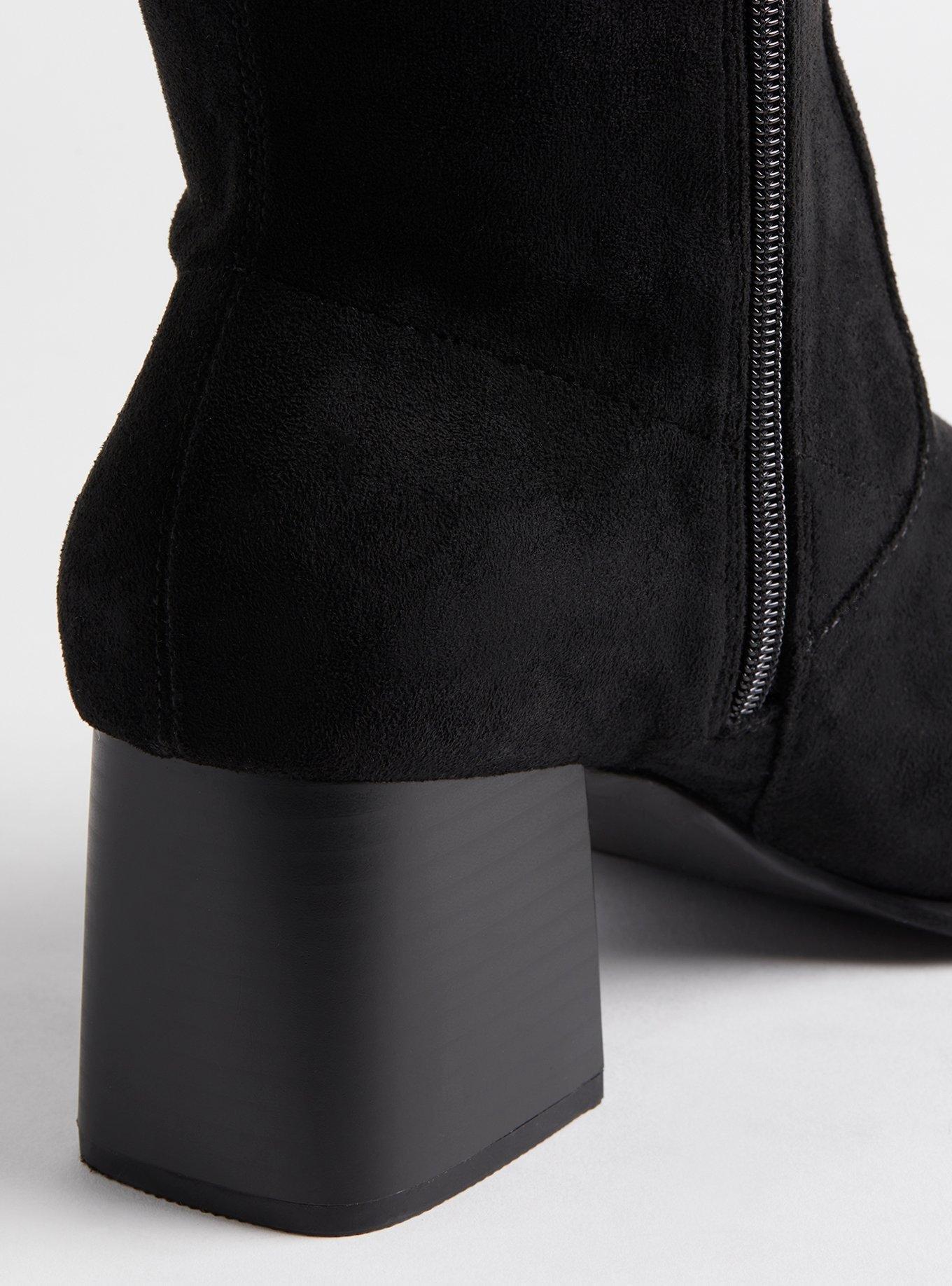 Square Toe Heel Knee Boot (WW)