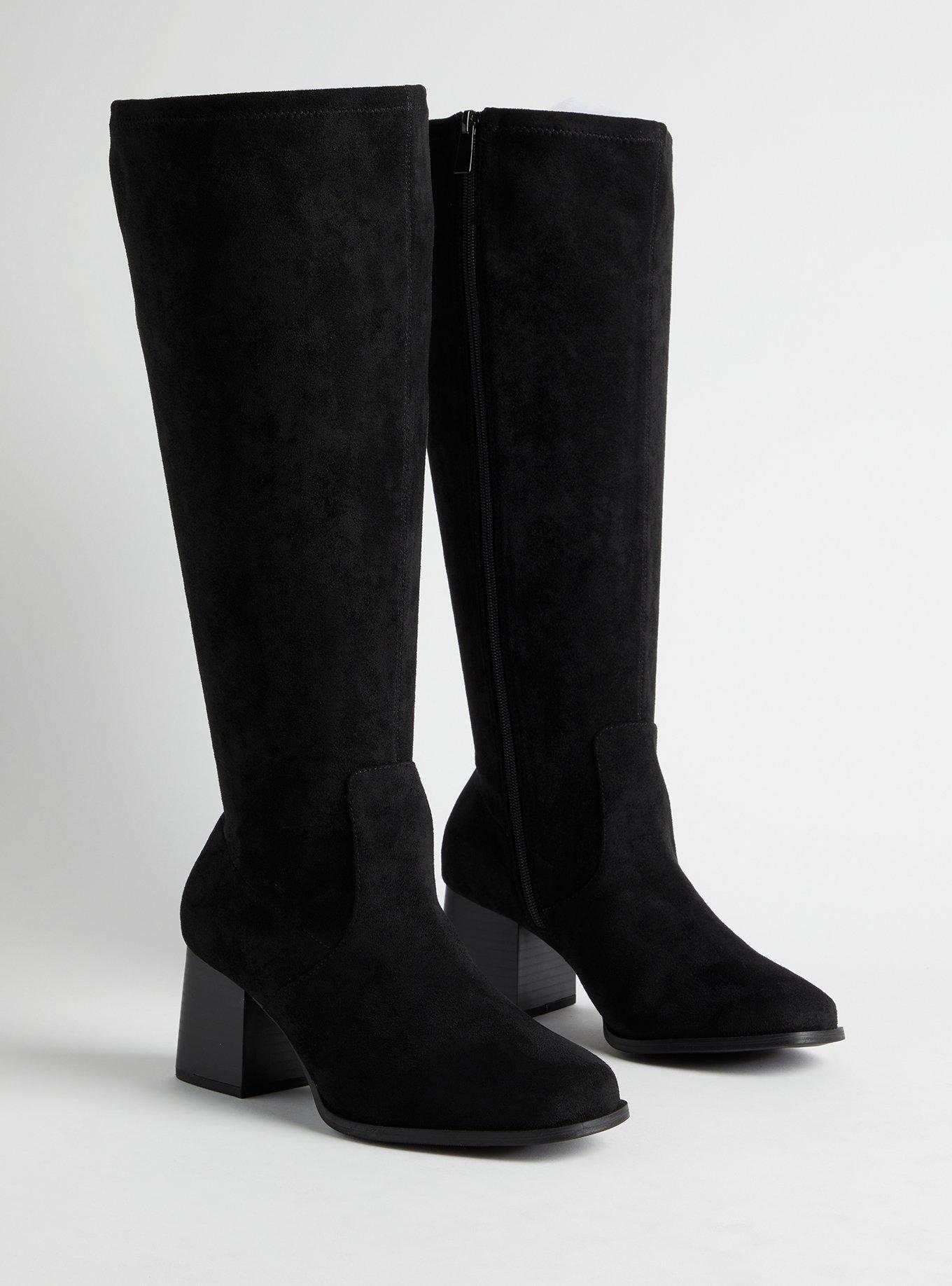 Square Toe Heel Knee Boot (WW)