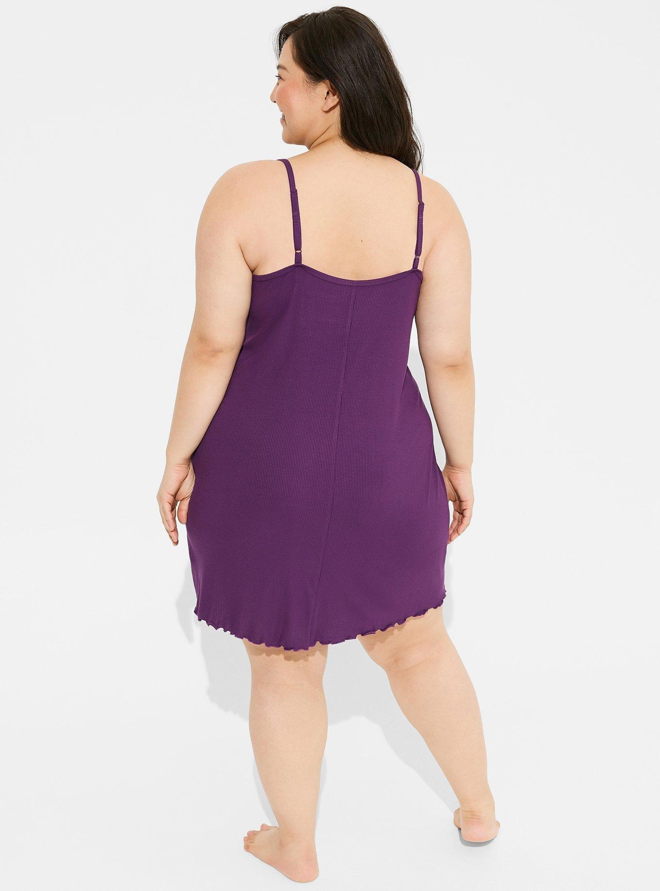 Plus Size - Super Soft Lace Bust Sleep Chemise - Torrid