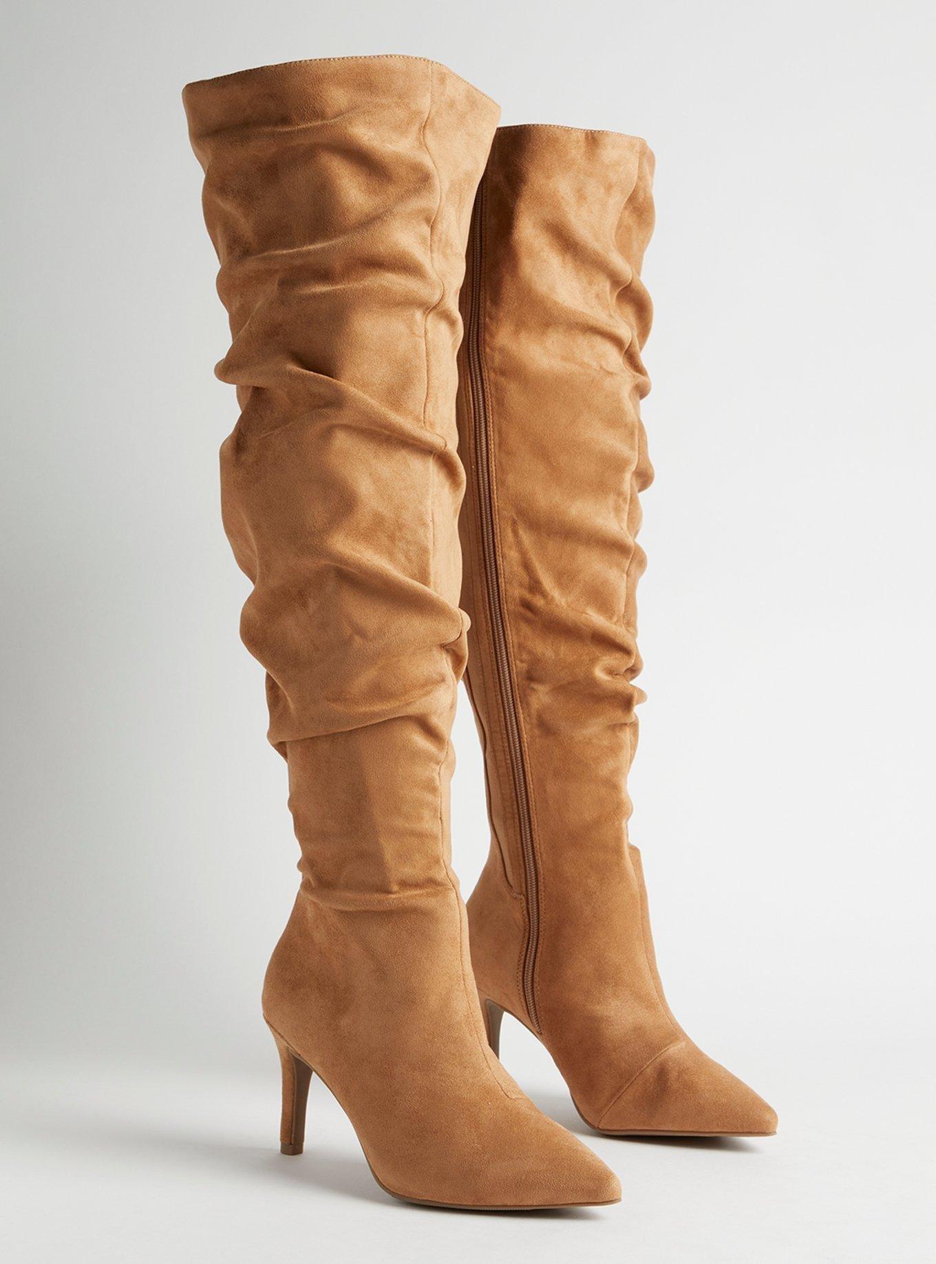 Knee high slouch boots best sale