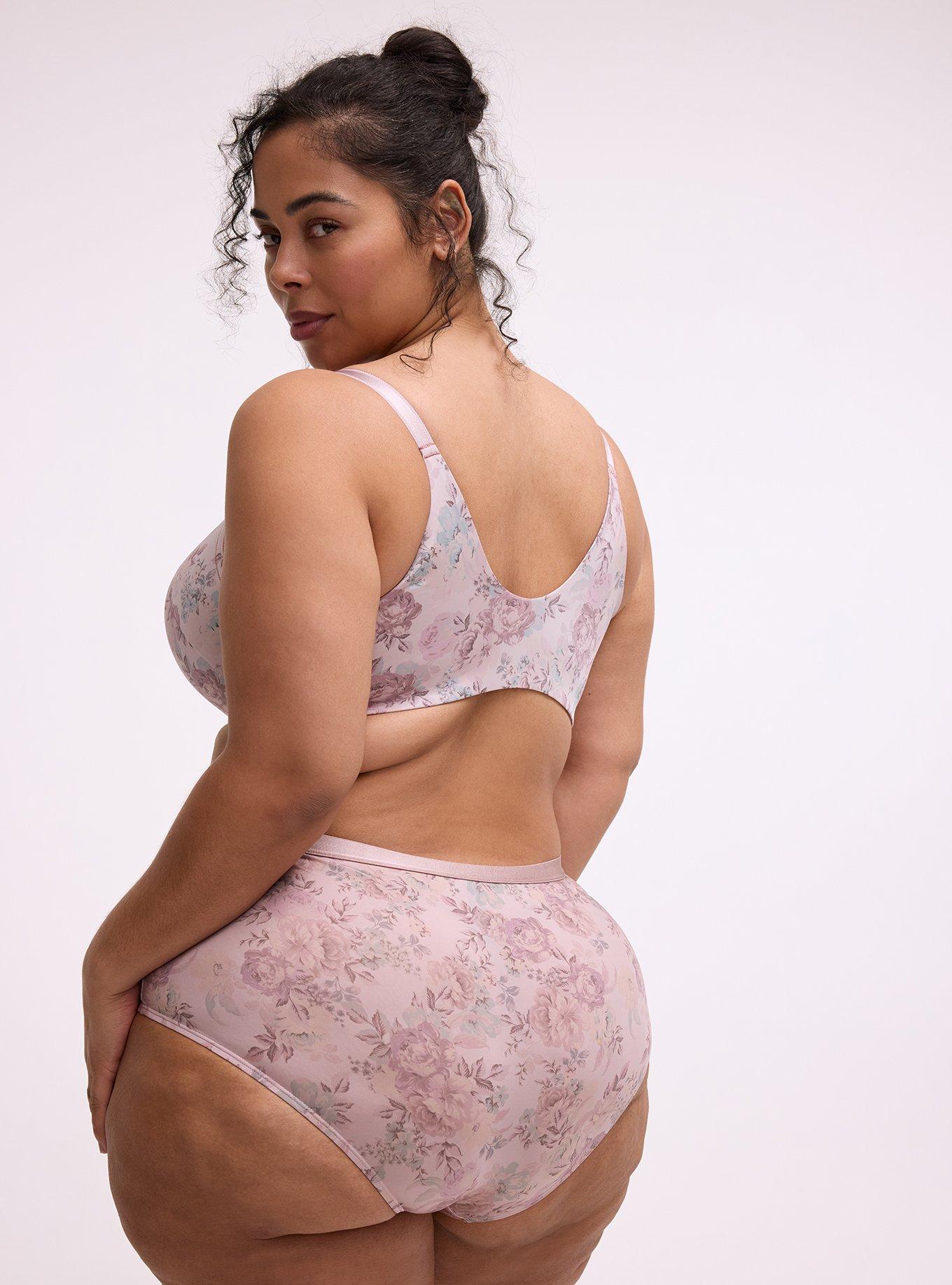 Perfect Coverage Push-Up Smooth Front-Close Bra, SMALL SHEER FLORAL, alternate