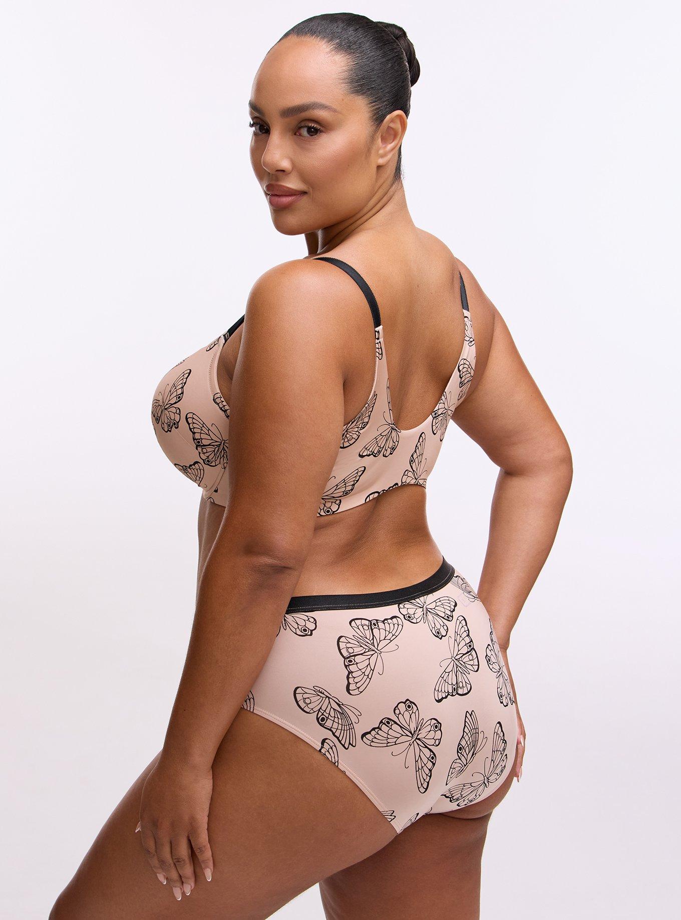 Perfect Coverage Push-Up Smooth Front-Close Bra, DELICATE BUTTERFLIES  ROSE, alternate