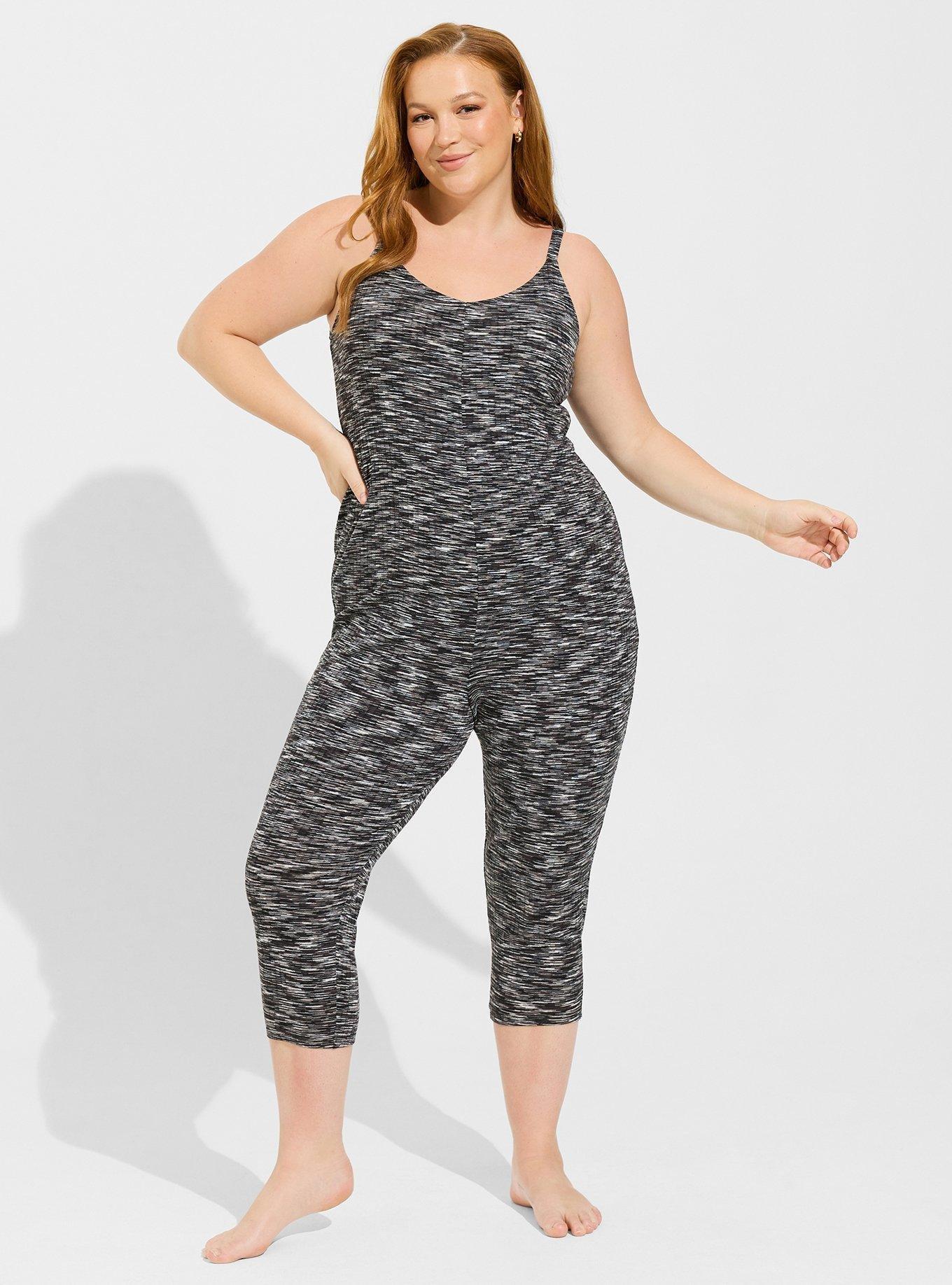 Hacci Rib Crop Lounge Jumpsuit, TORNADO PHANTOM CLOUD DANCER SPACEDYE, hi-res