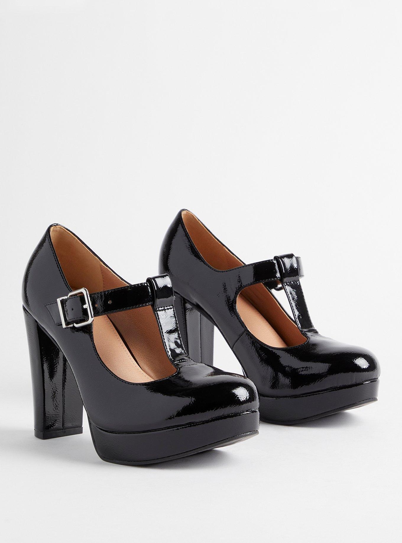 Patent T Strap Mary Jane Shoes