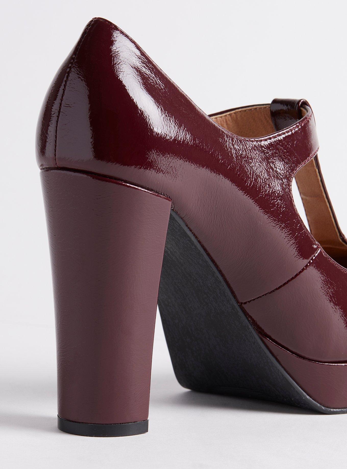 Burgundy mary 2025 jane heels