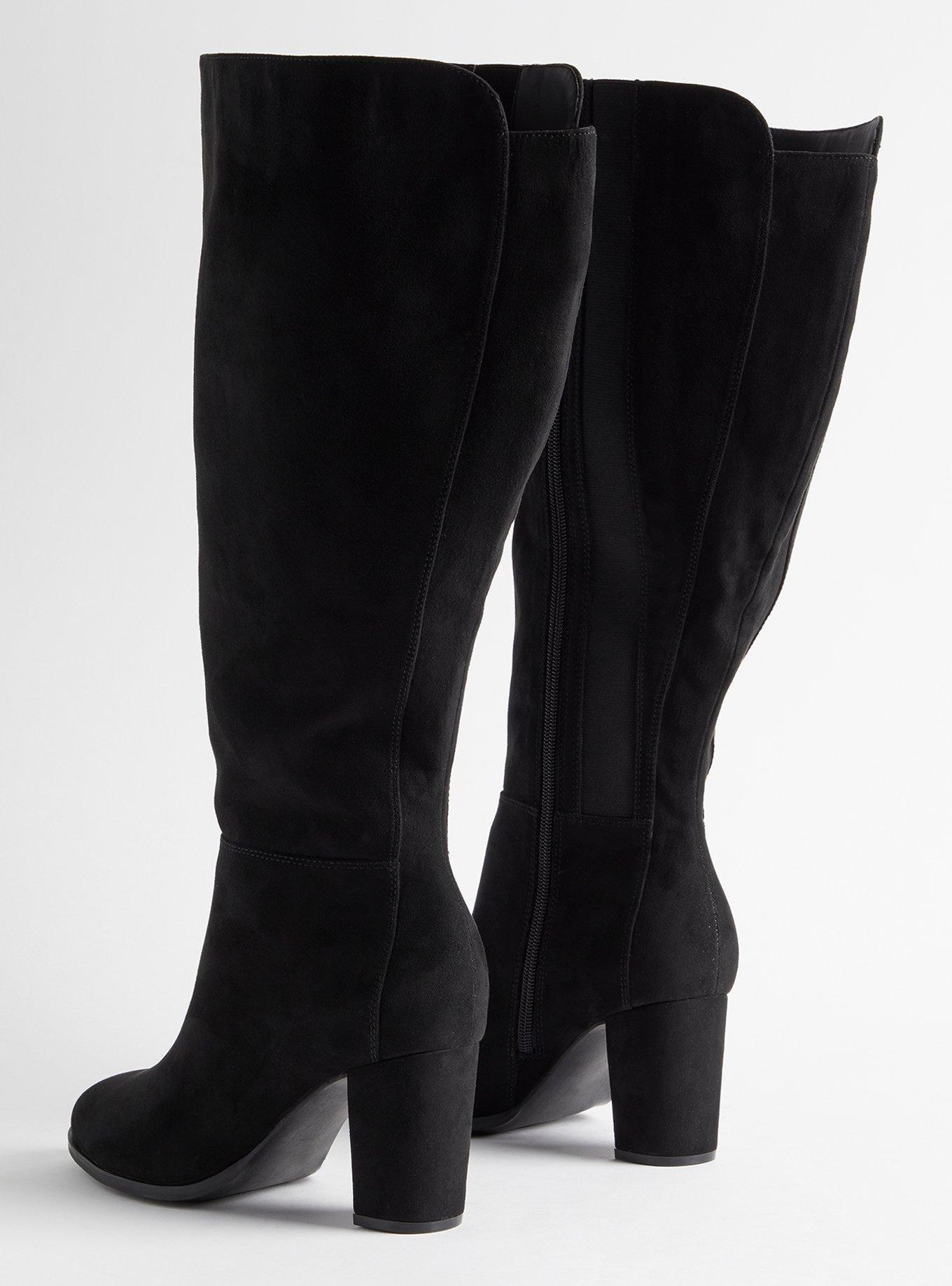 Almond Toe Heel Knee Boot (WW