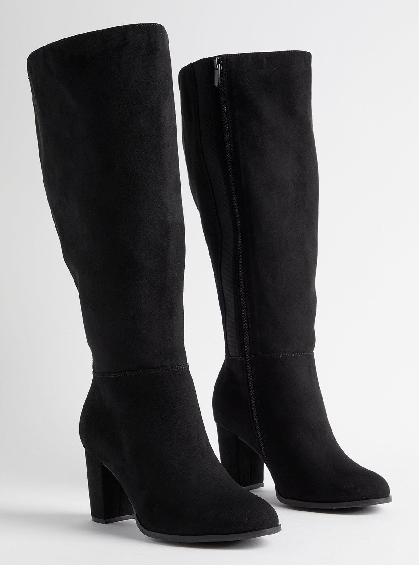 Plus Size - Peep Toe Zipper Tall Boots (Wide Width & Wide Calf) - Torrid