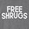 Free Shrugs Everyday Crew Neck Tee, CHARCOAL, swatch