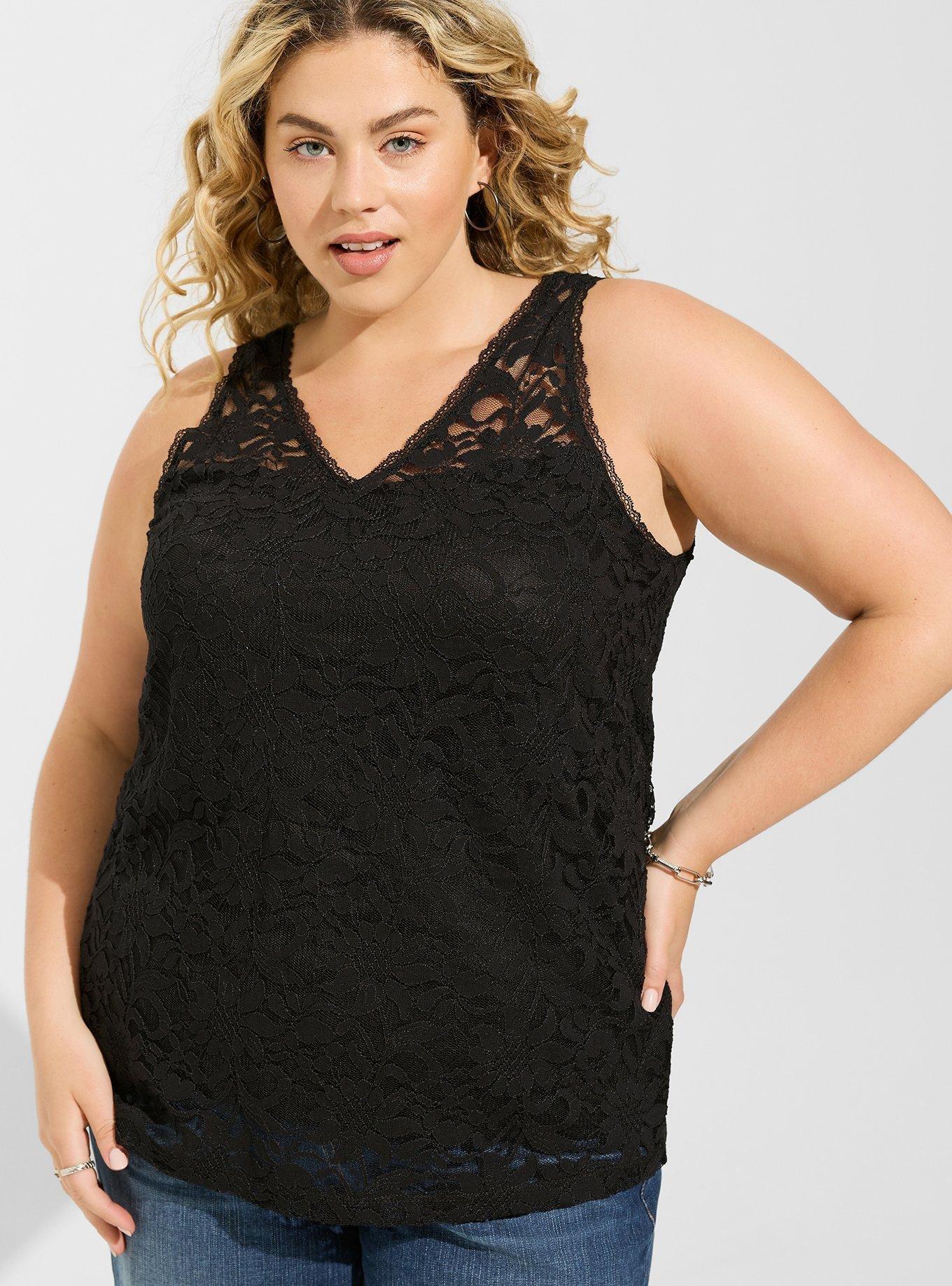 Plus Size - Stretch Lace Cami Bodysuit - Torrid