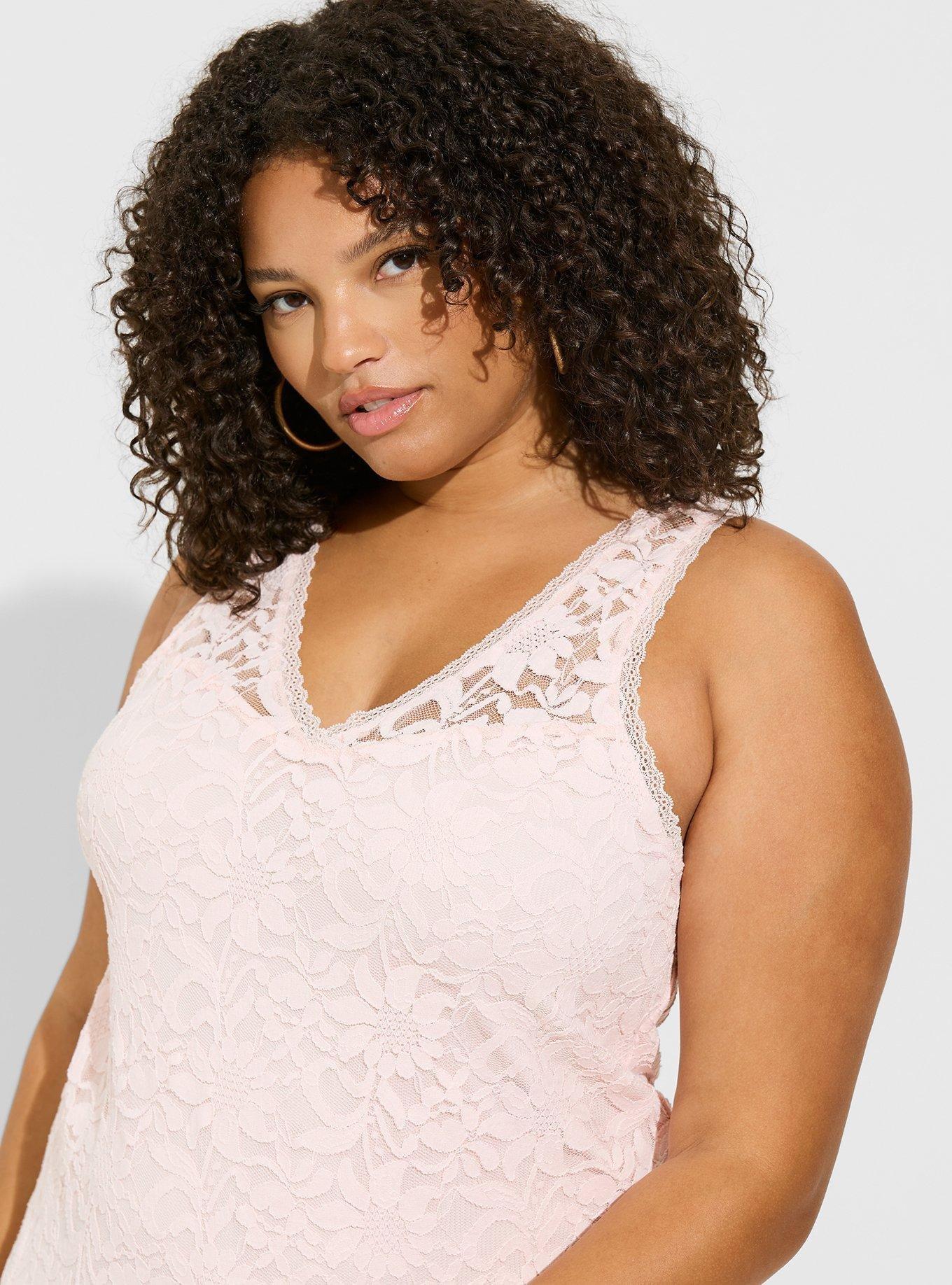 Plus Size Stretch Lace V-Neck Tank Torrid