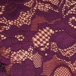 Sheer Stretch Lace Mock Neck Long Sleeve Top, WINTER BLOOM, swatch