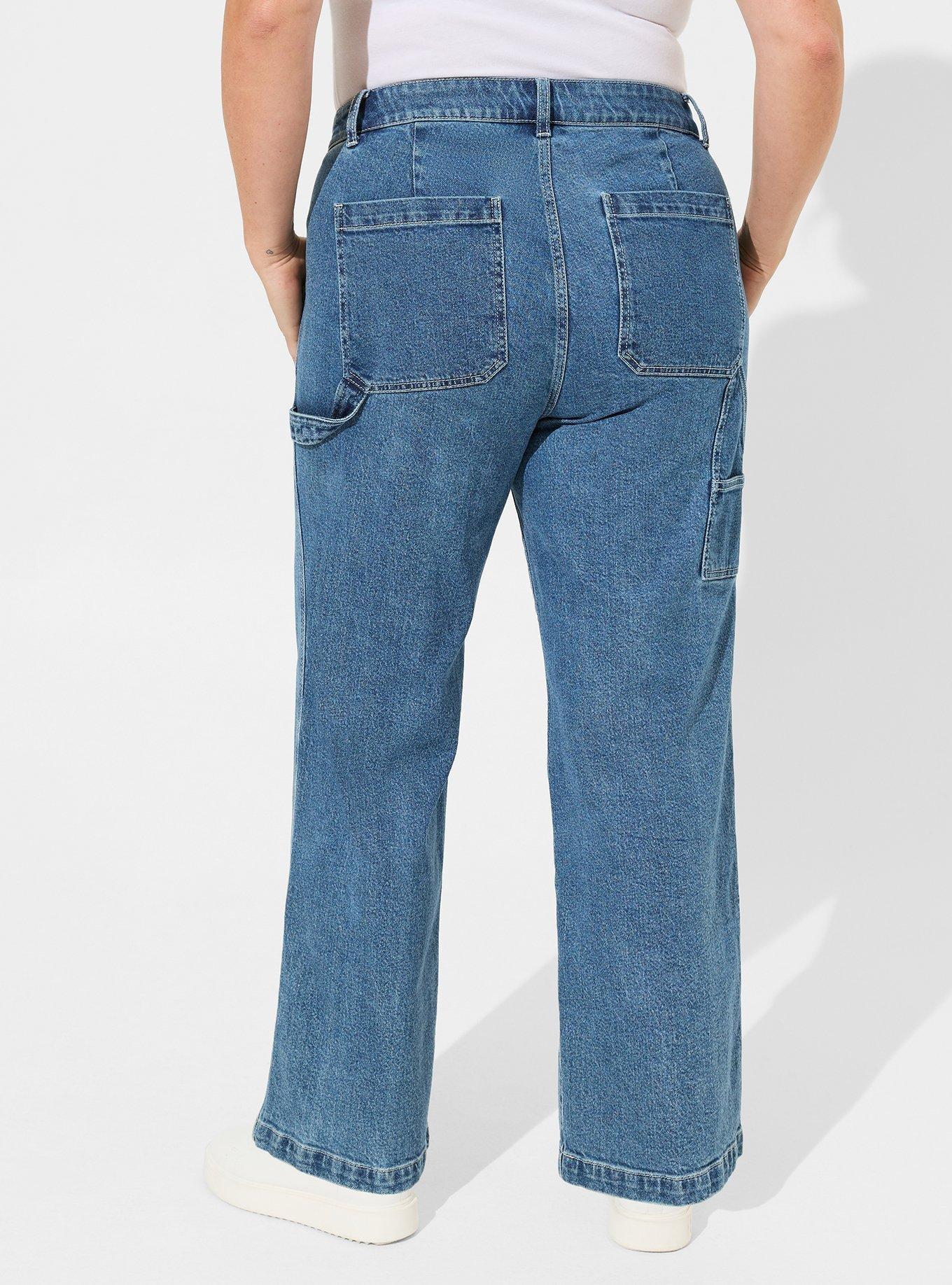 Calça Azul My Favorite Things Jeans Wide Leg High Looney Tunes