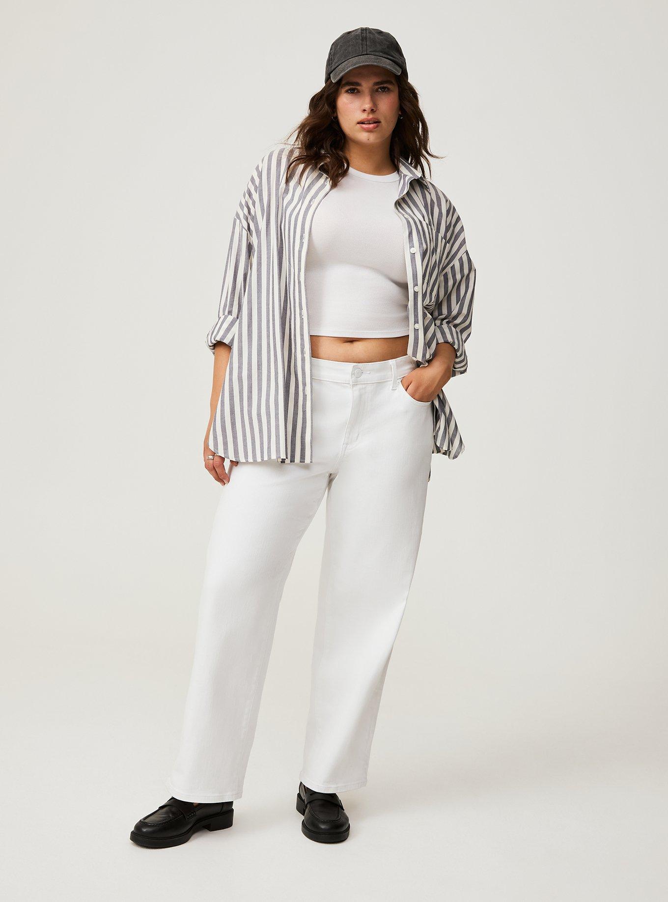Perfect Wide Leg Vintage Stretch Mid-Rise Jean