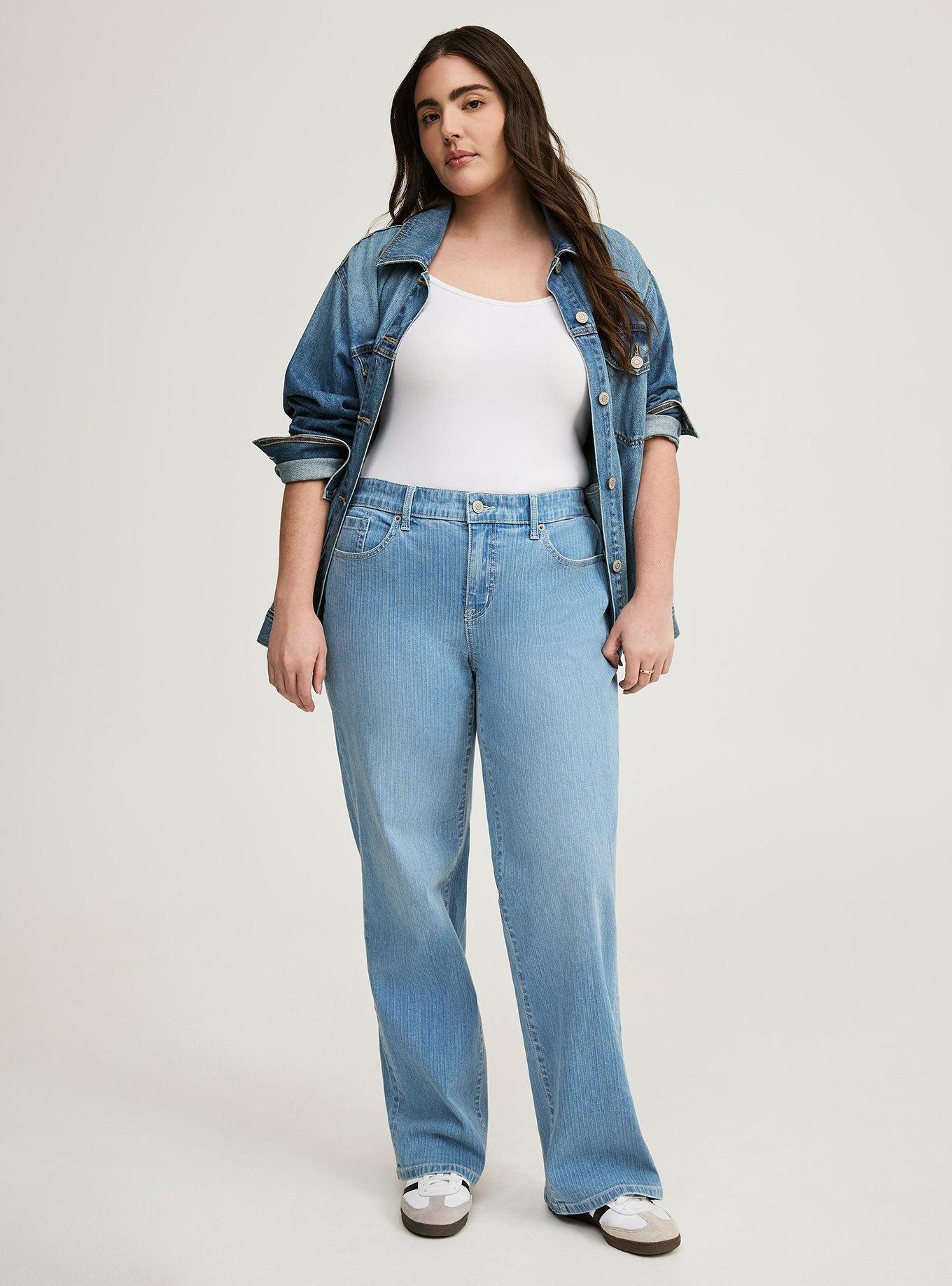 Plus Size - Perfect Wide-Leg Mid-Rise Jean - Torrid Plus Size - Perfect Wide-Leg Mid-Rise Jean - Torrid
