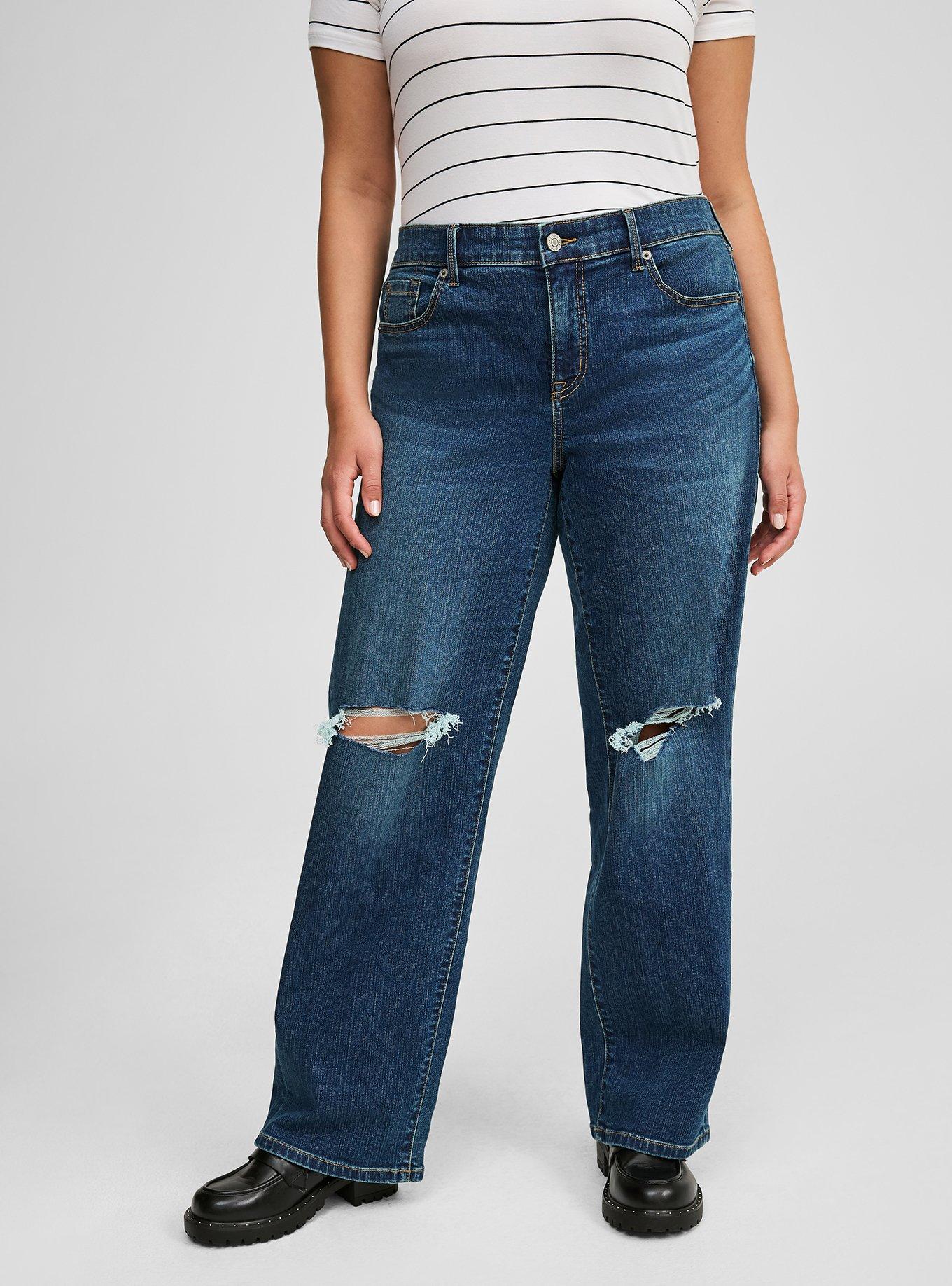 Perfect Wide Leg Vintage Stretch Mid-Rise Jean