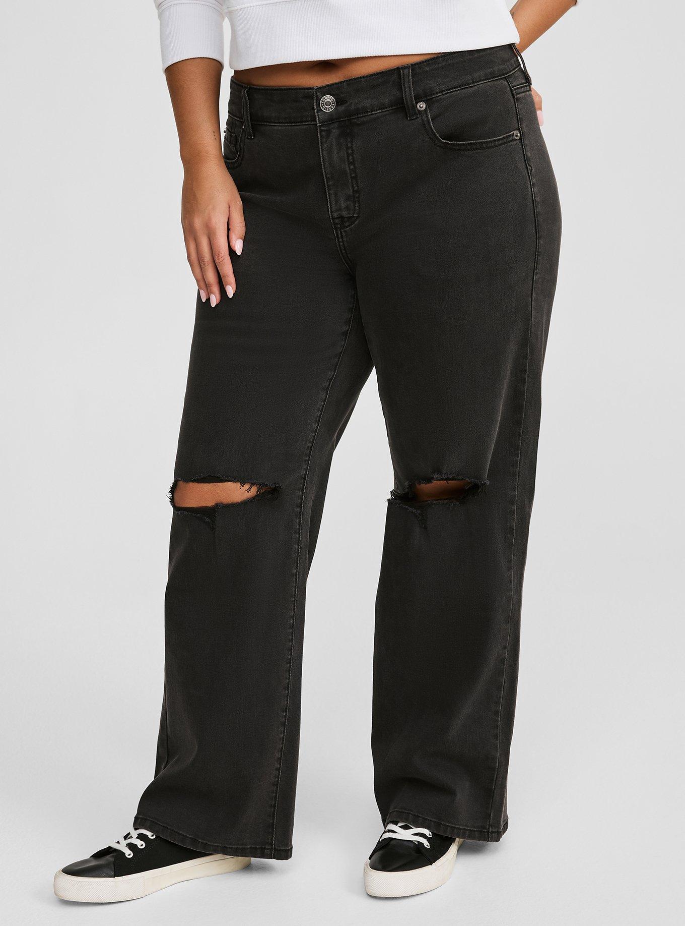 Vintage 90s Black Denim Jeans Flares Slight Stretch Mid Rise Waist 33” Inseam 30” Large Extra Large 2024 L XL Riders Unisex