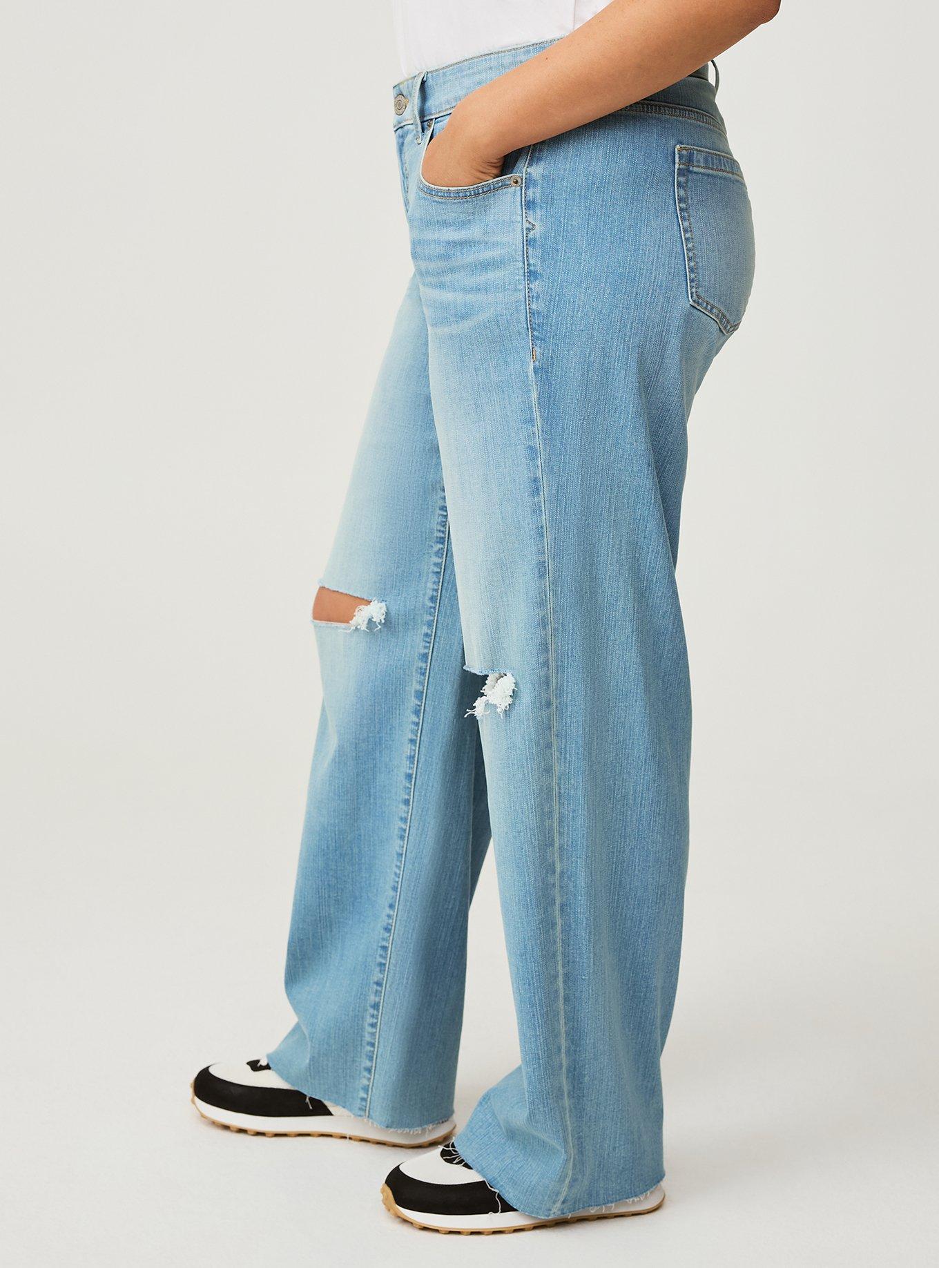 Perfect Wide Leg Vintage Stretch Mid-Rise Jean