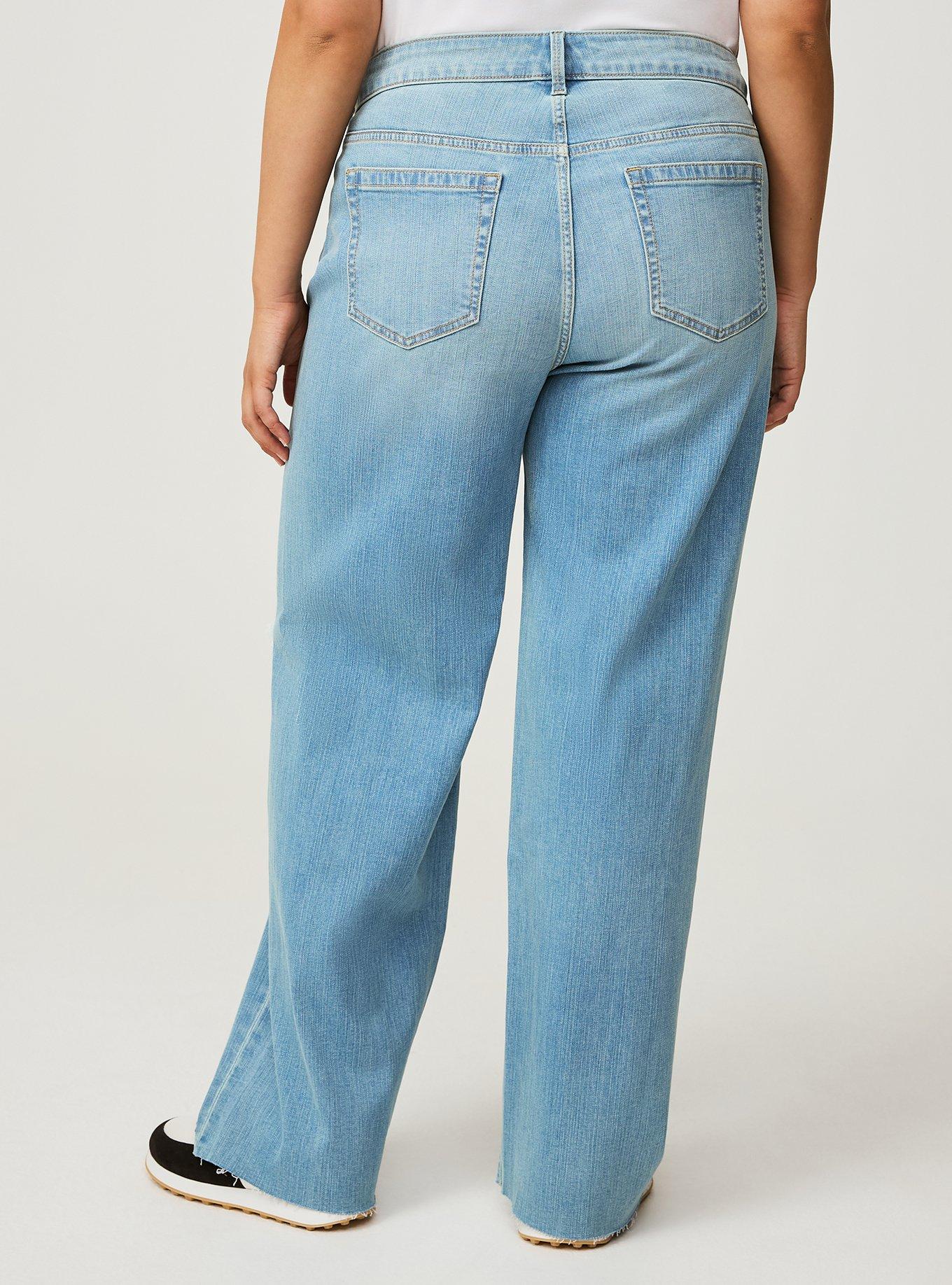 Perfect Wide Leg Vintage Stretch Mid-Rise Jean