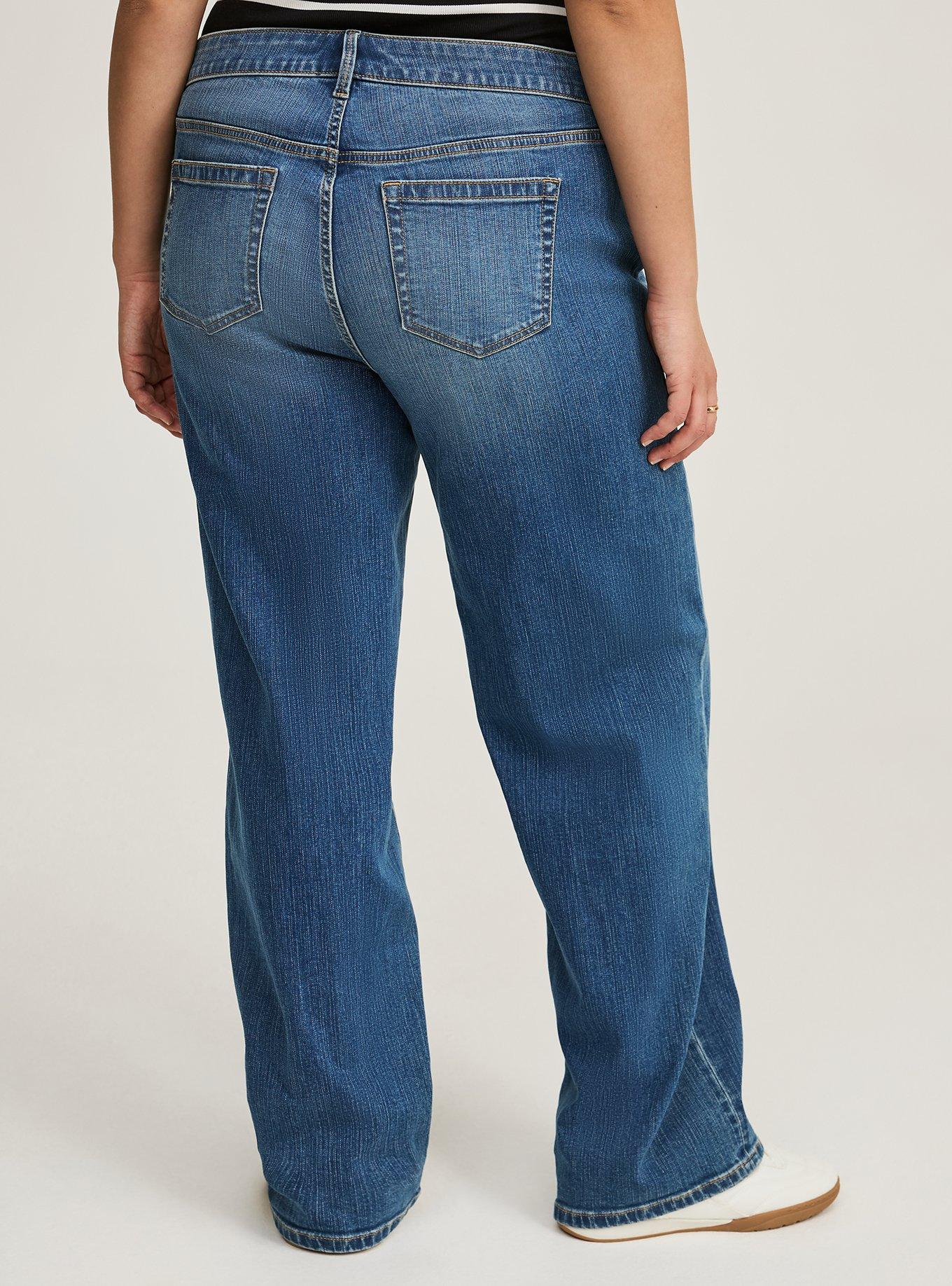 Perfect Wide Leg Vintage Stretch Mid-Rise Jean