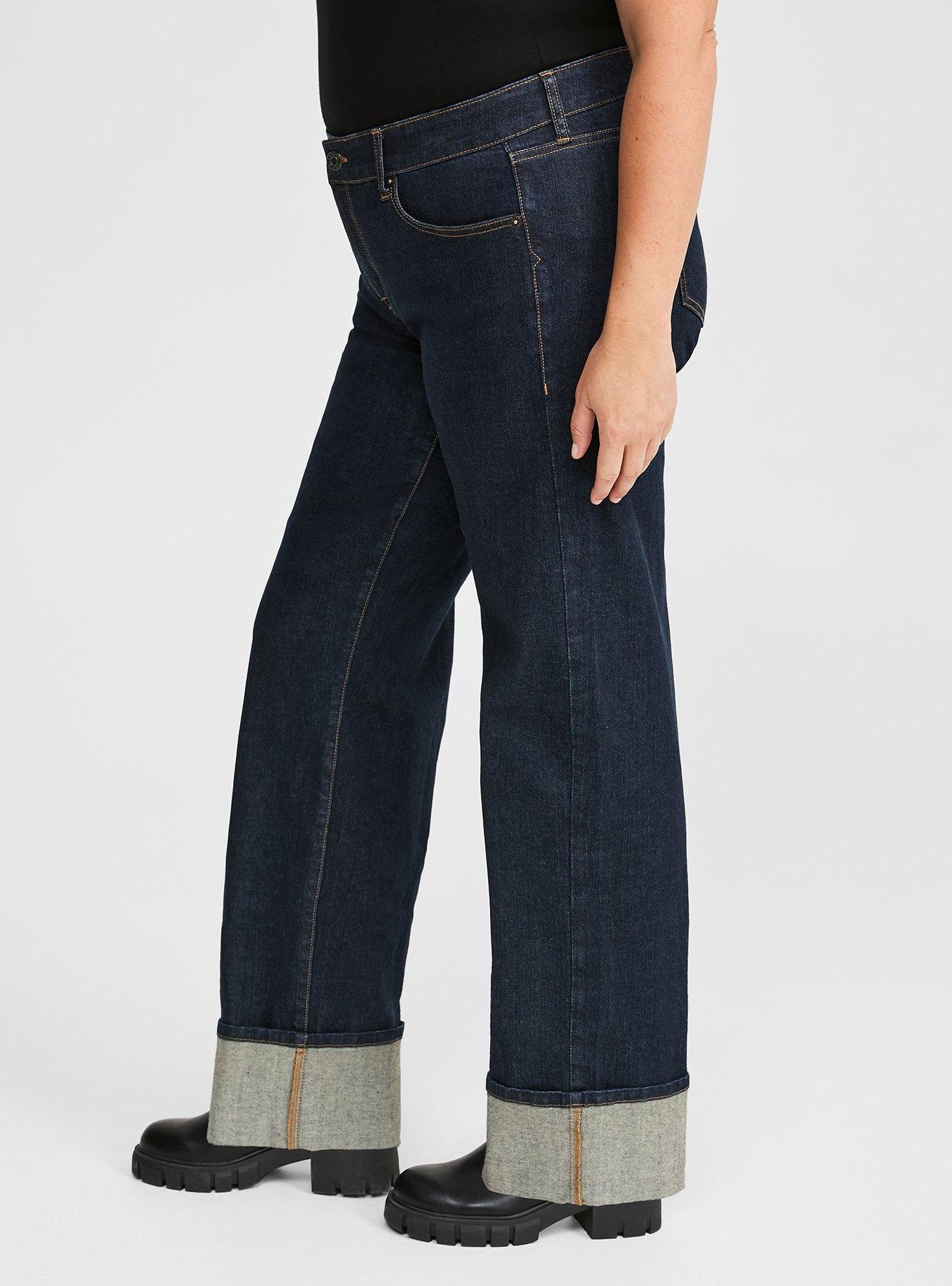 Perfect Wide Leg Vintage Stretch Mid-Rise Jean