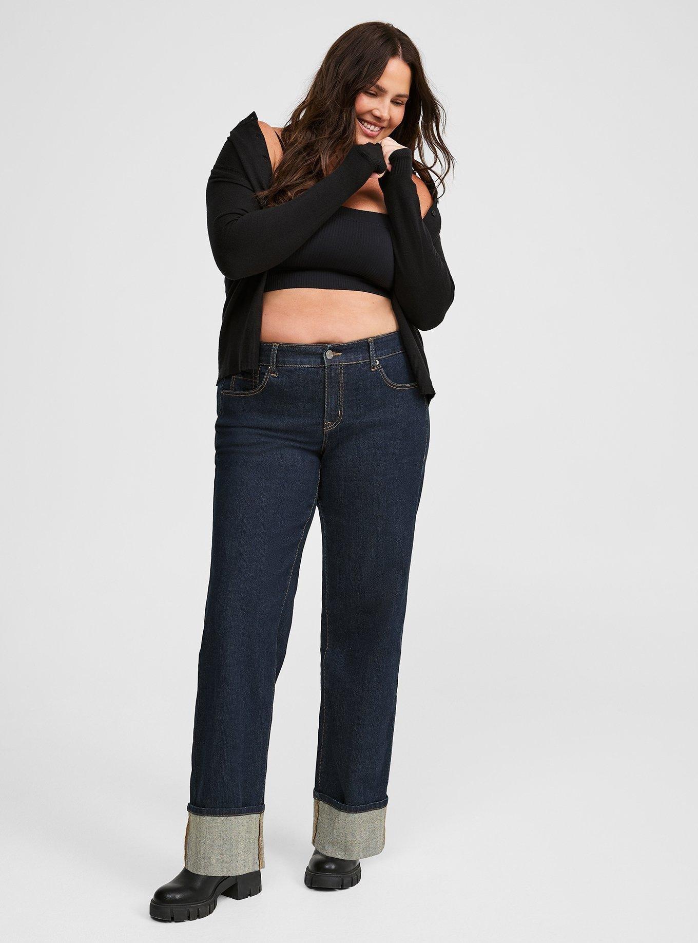 Perfect Wide Leg Vintage Stretch Mid-Rise Jean