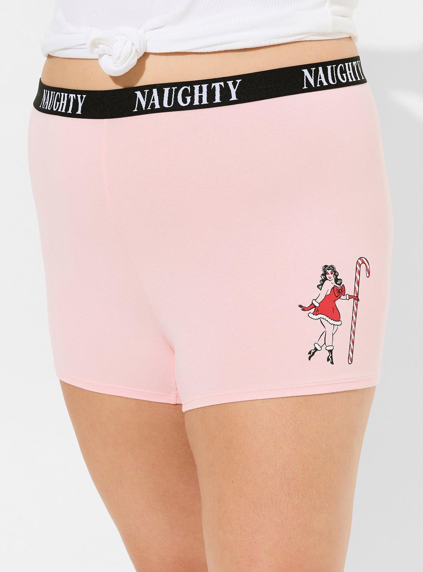 Cotton Mid-Rise Logo Shortie Panty
