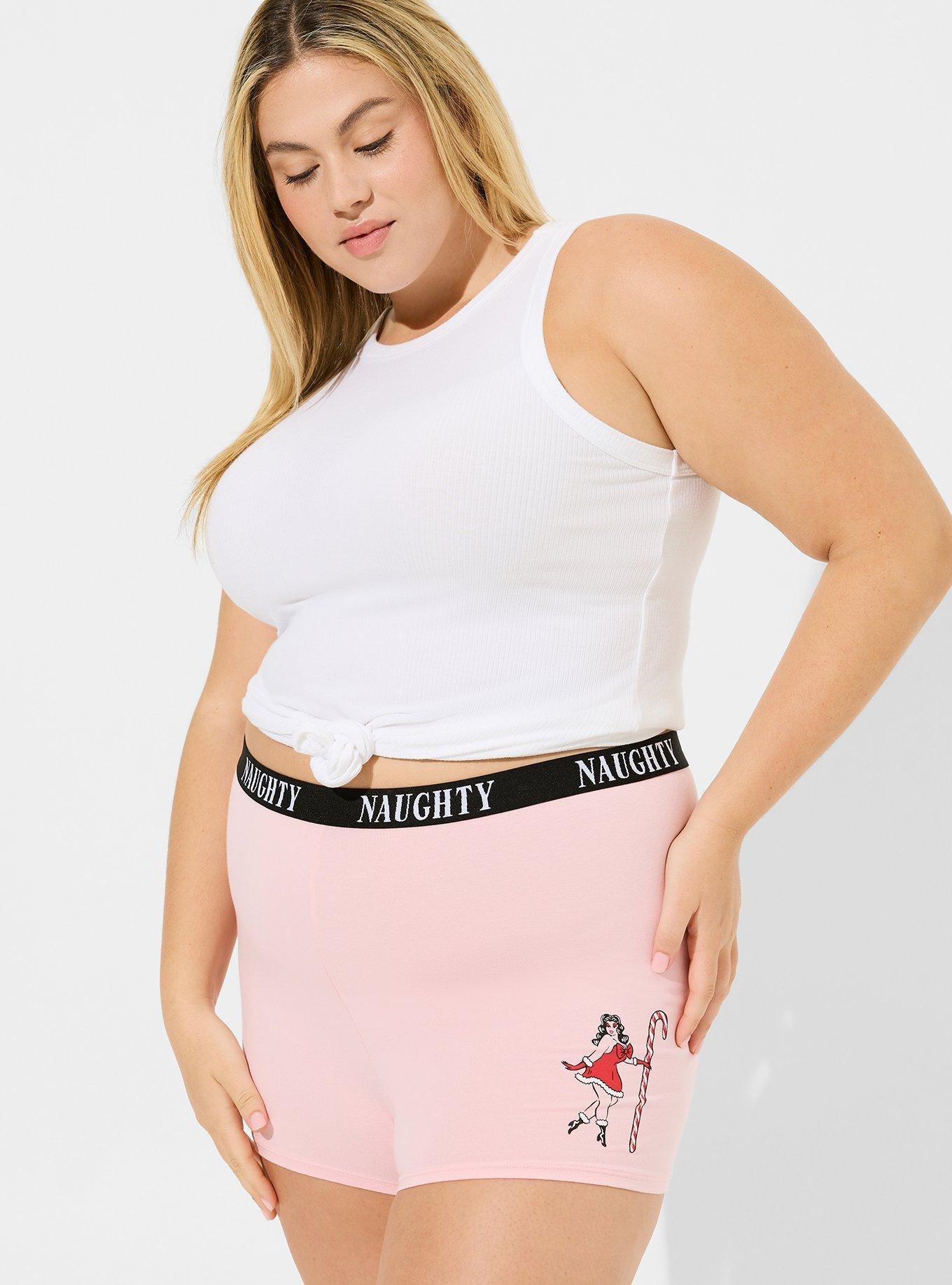 Plus Size - Seamless Rib Mid Rise Shortie Panty - Torrid