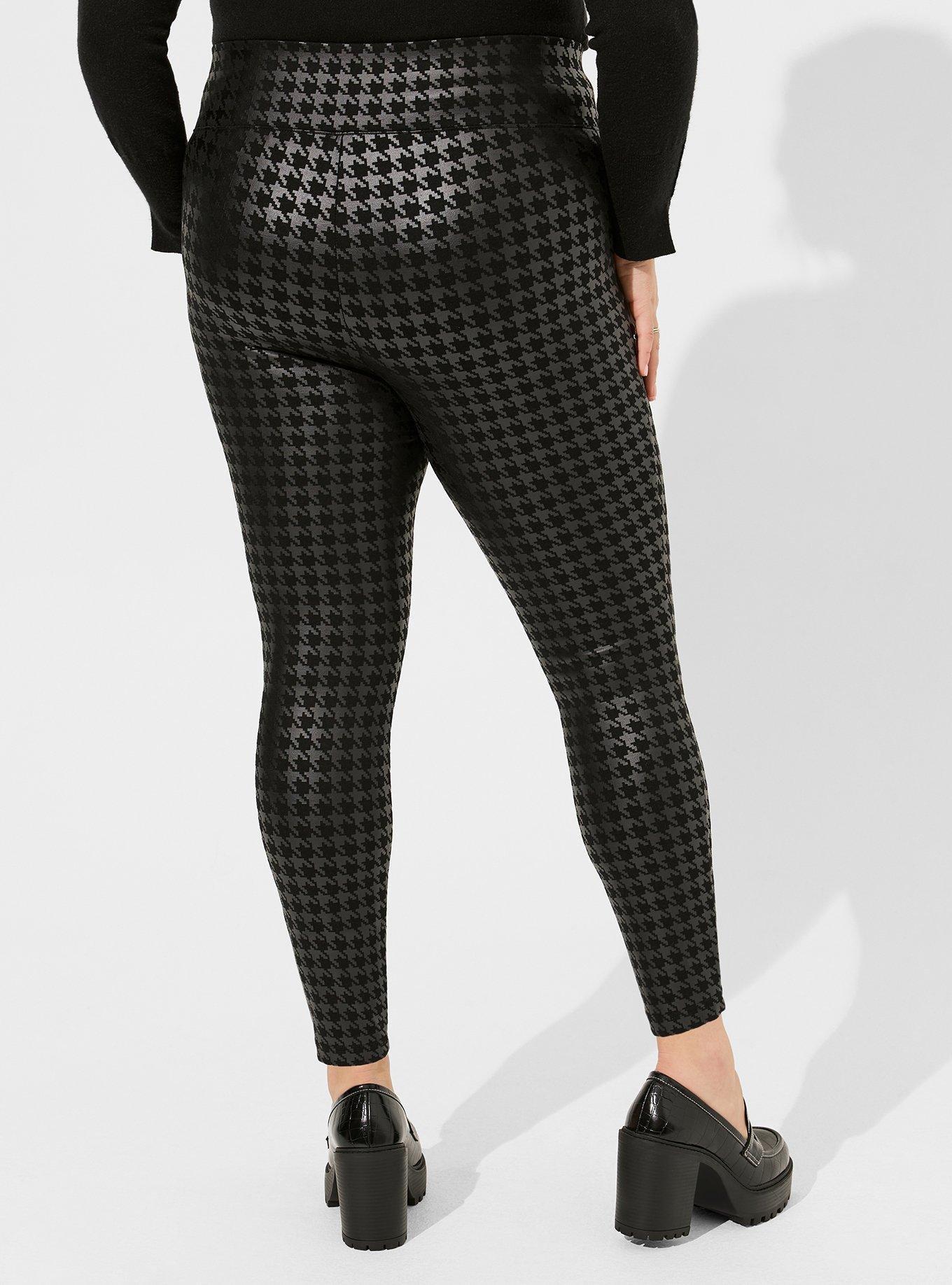 Buttery Smooth Green Houndstooth Leggings